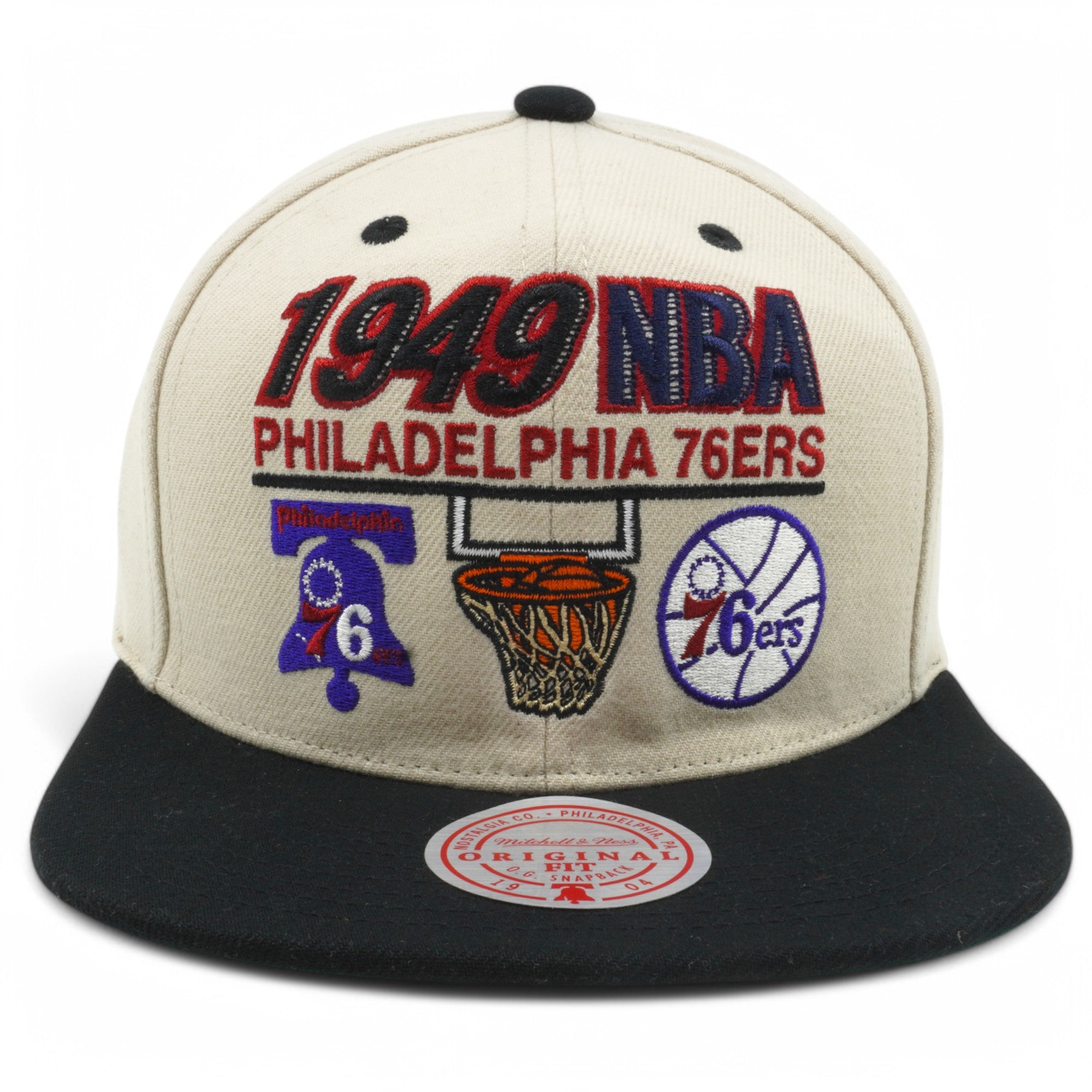 MENS MITCHELL & NESS NBA FIRST OF MANY SNAPBACK HWC 76ERS