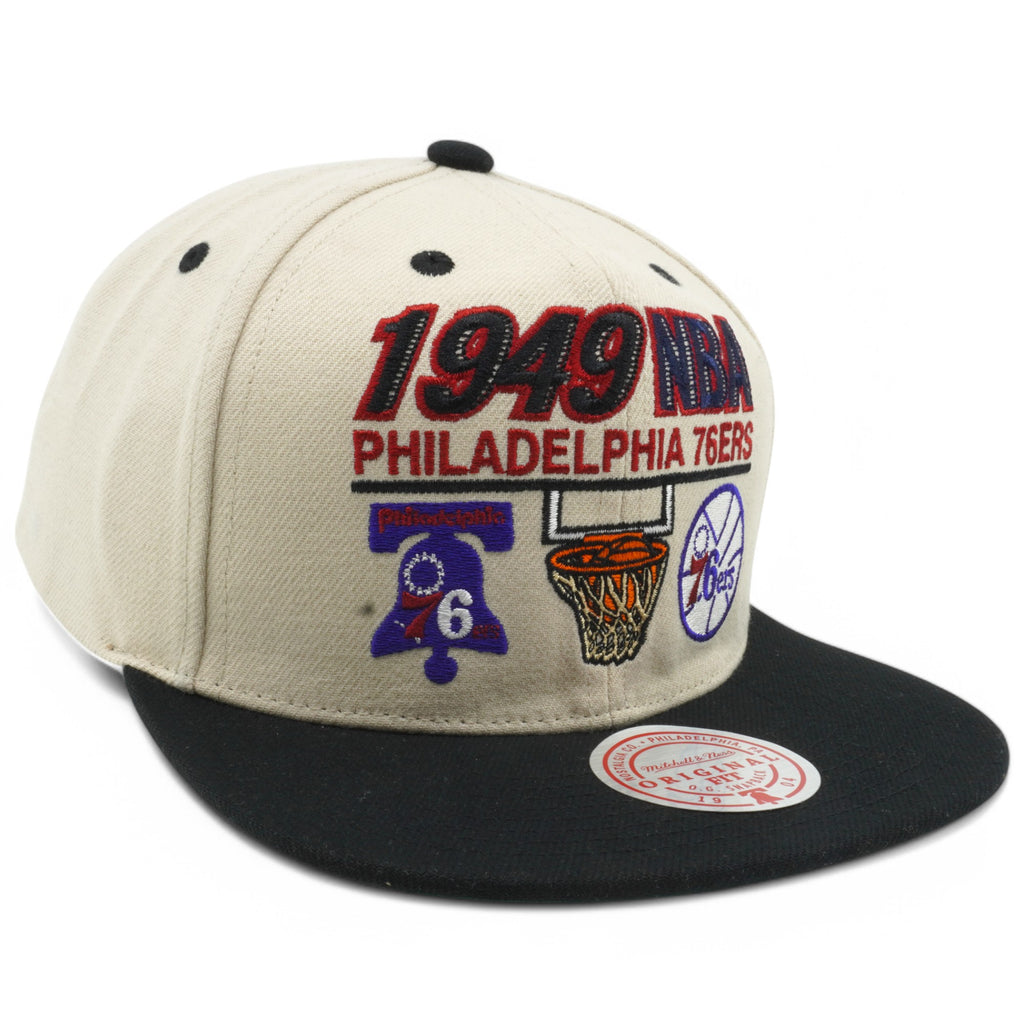 MENS MITCHELL & NESS NBA FIRST OF MANY SNAPBACK HWC 76ERS