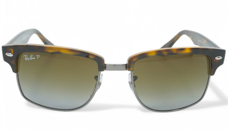 [RB4190-878/M2_52] Mens Ray-Ban Clubmaster Square Polarized Sunglasses
