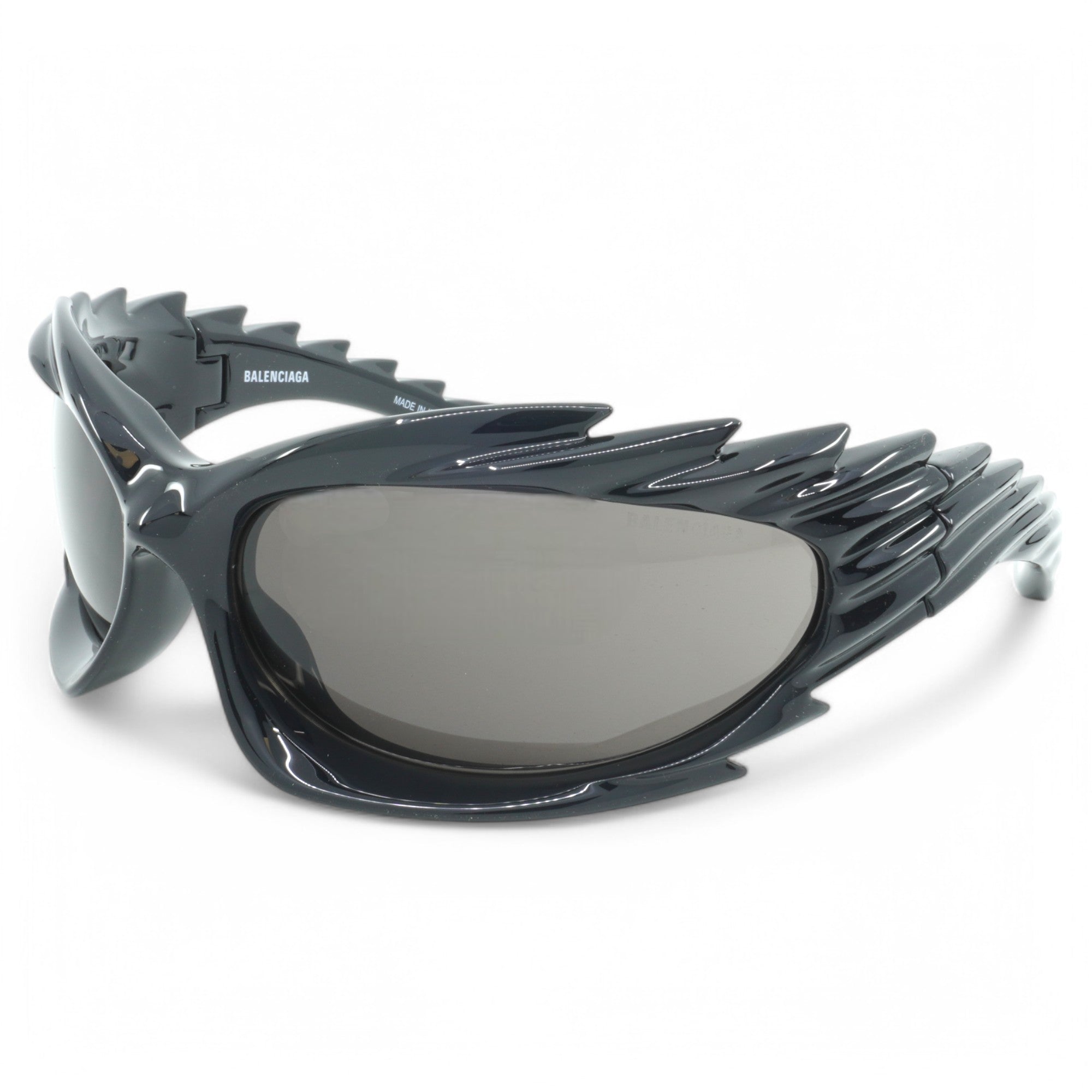 [BB0255S-001] Unisex Balenciaga Geometric Sunglasses - Black
