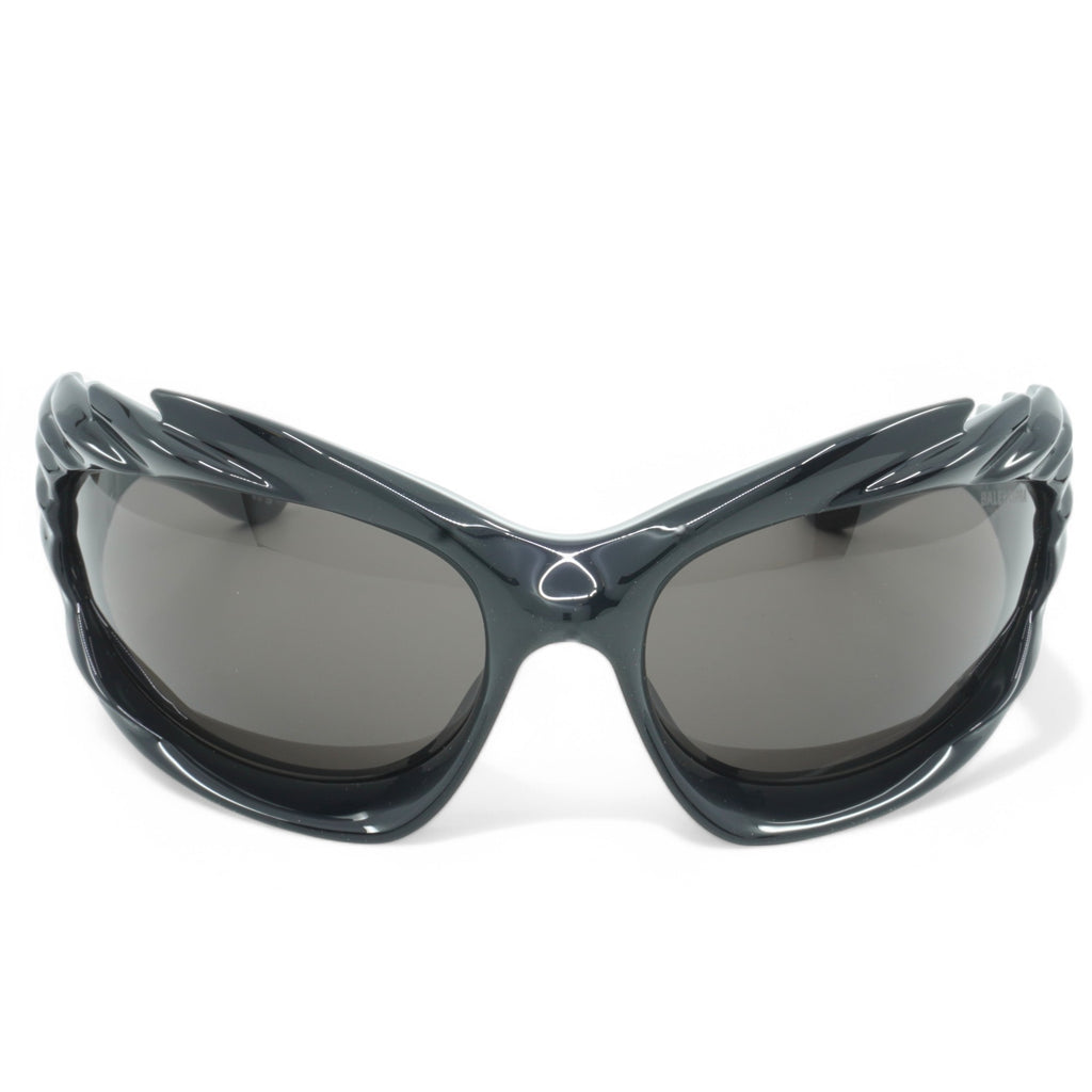 [BB0255S-001] Unisex Balenciaga Geometric Sunglasses - Black