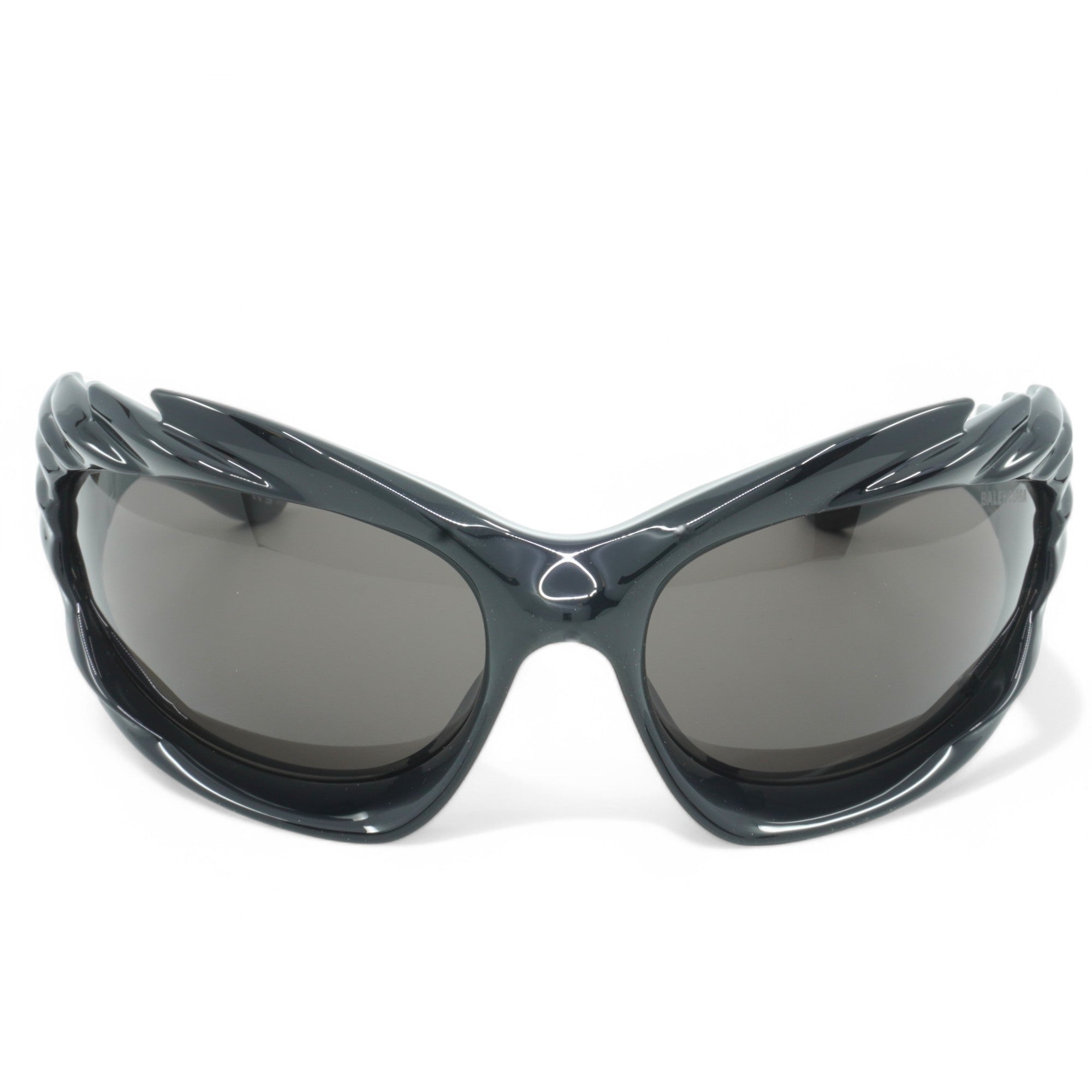 [BB0255S-001] Unisex Balenciaga Geometric Sunglasses - Black