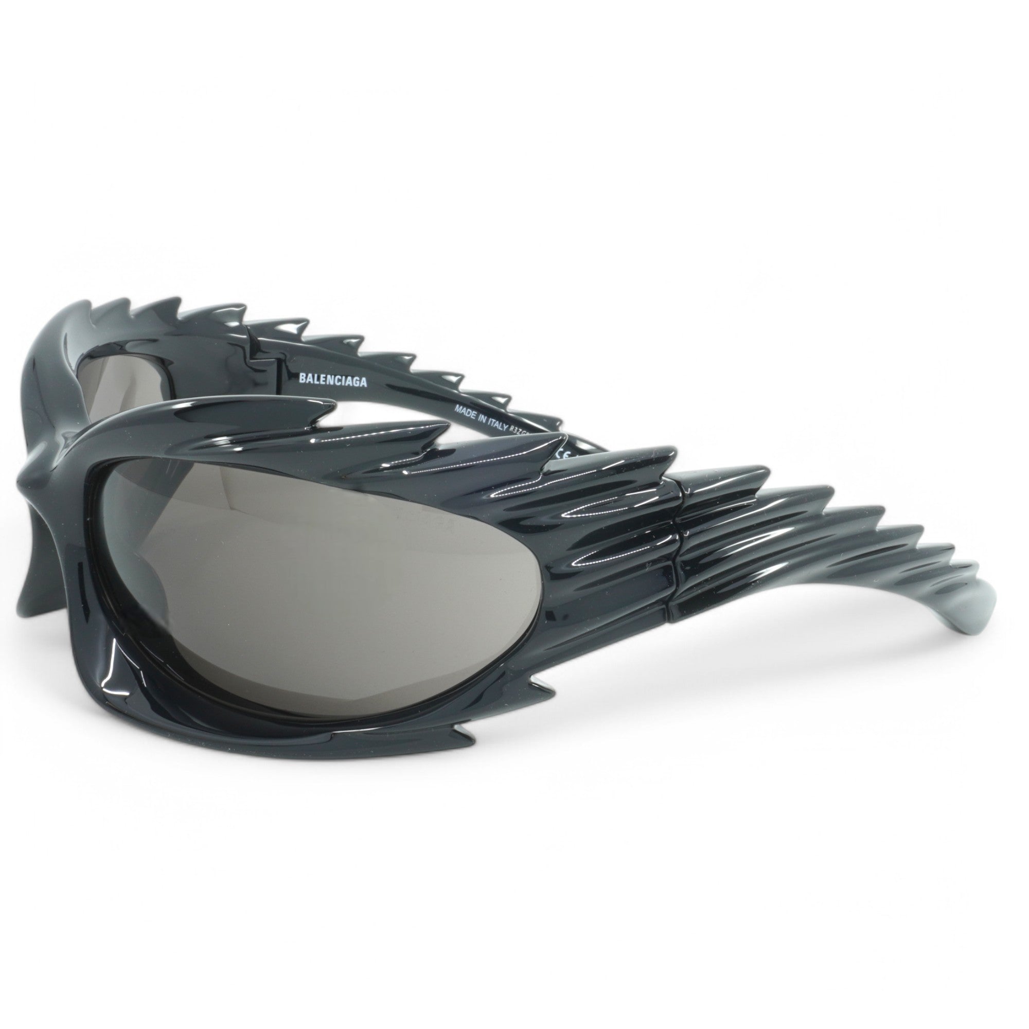 [BB0255S-001] Unisex Balenciaga Geometric Sunglasses - Black