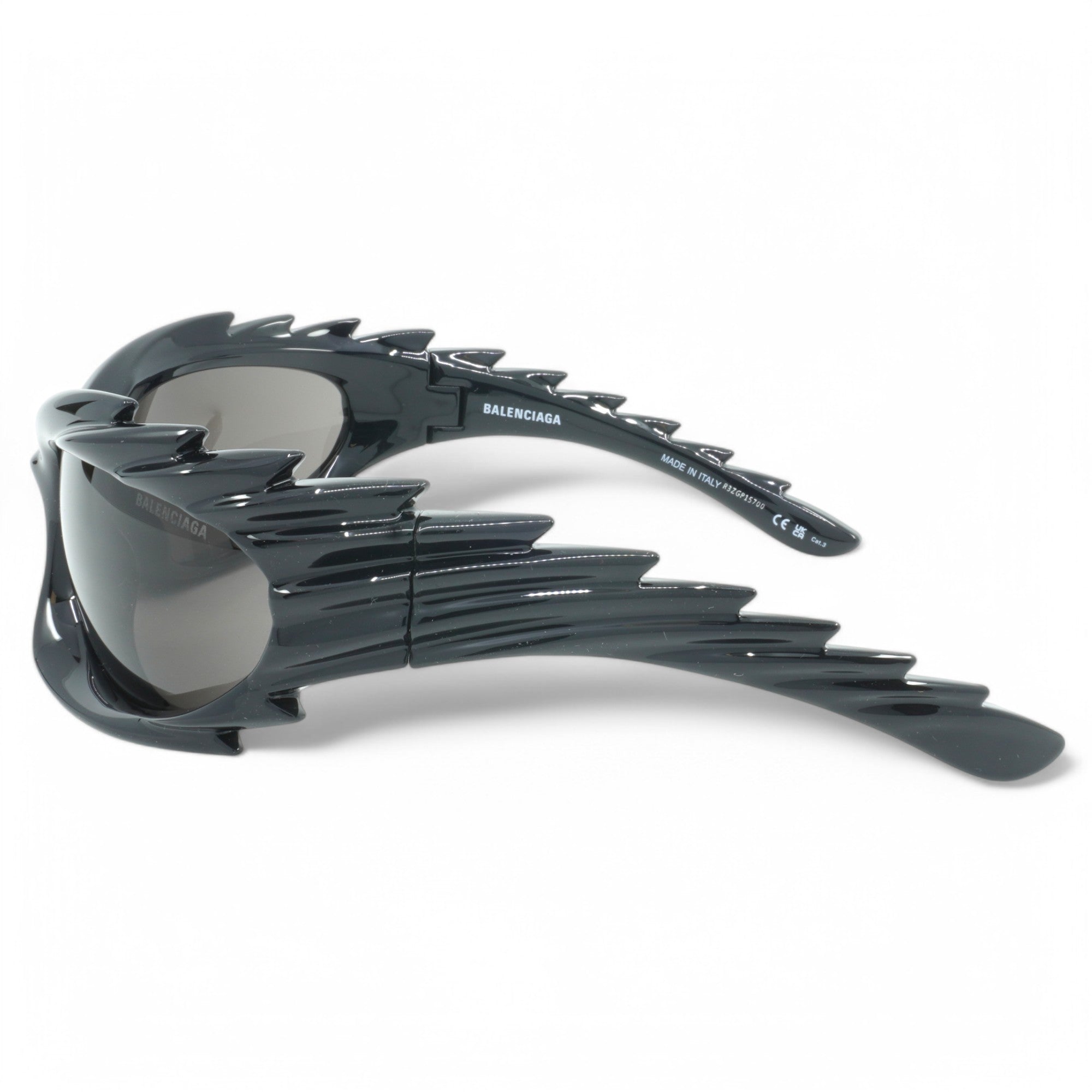 [BB0255S-001] Unisex Balenciaga Geometric Sunglasses - Black