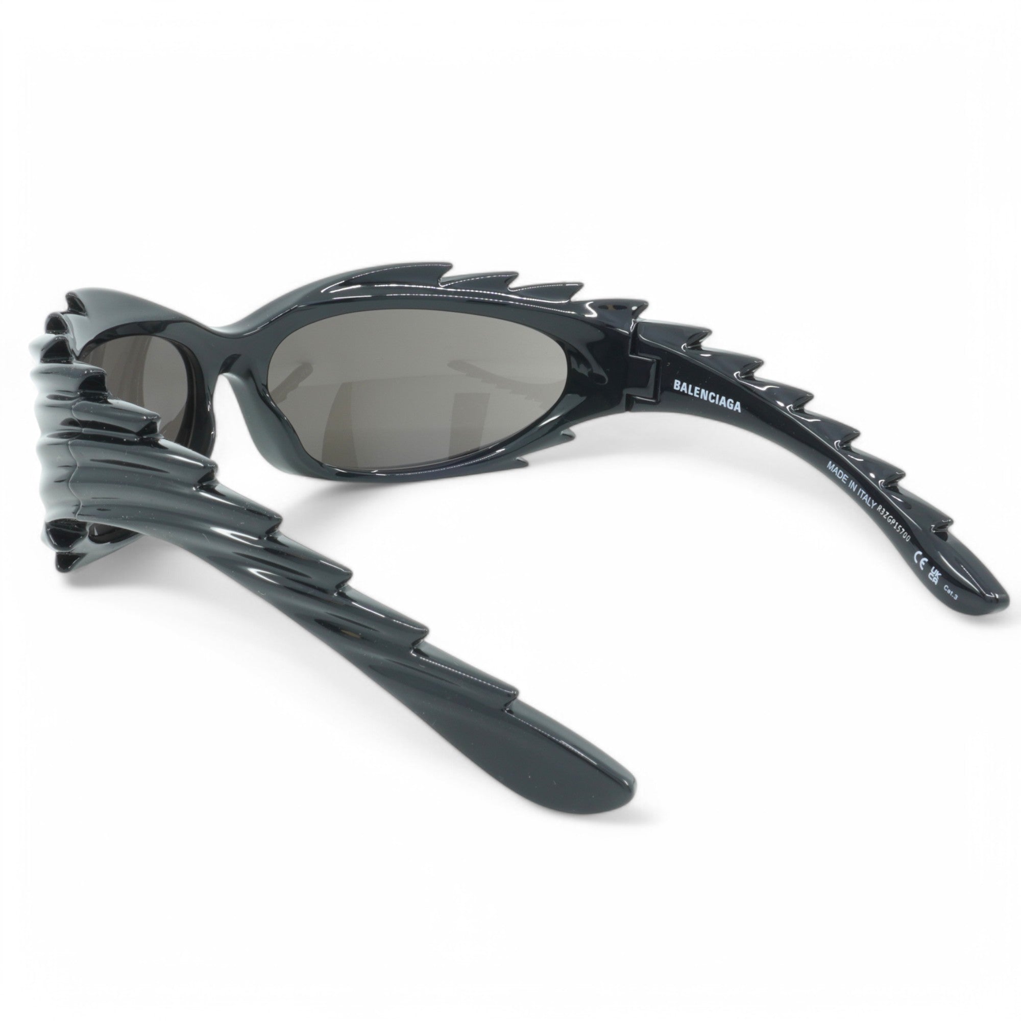 [BB0255S-001] Unisex Balenciaga Geometric Sunglasses - Black