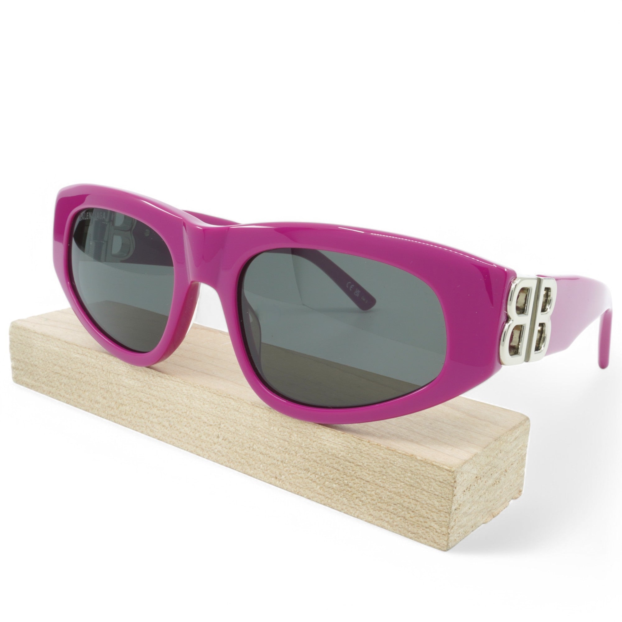 [BB0095S-017] Womens Balenciaga Cat Eye Sunglasses - Fuchsia