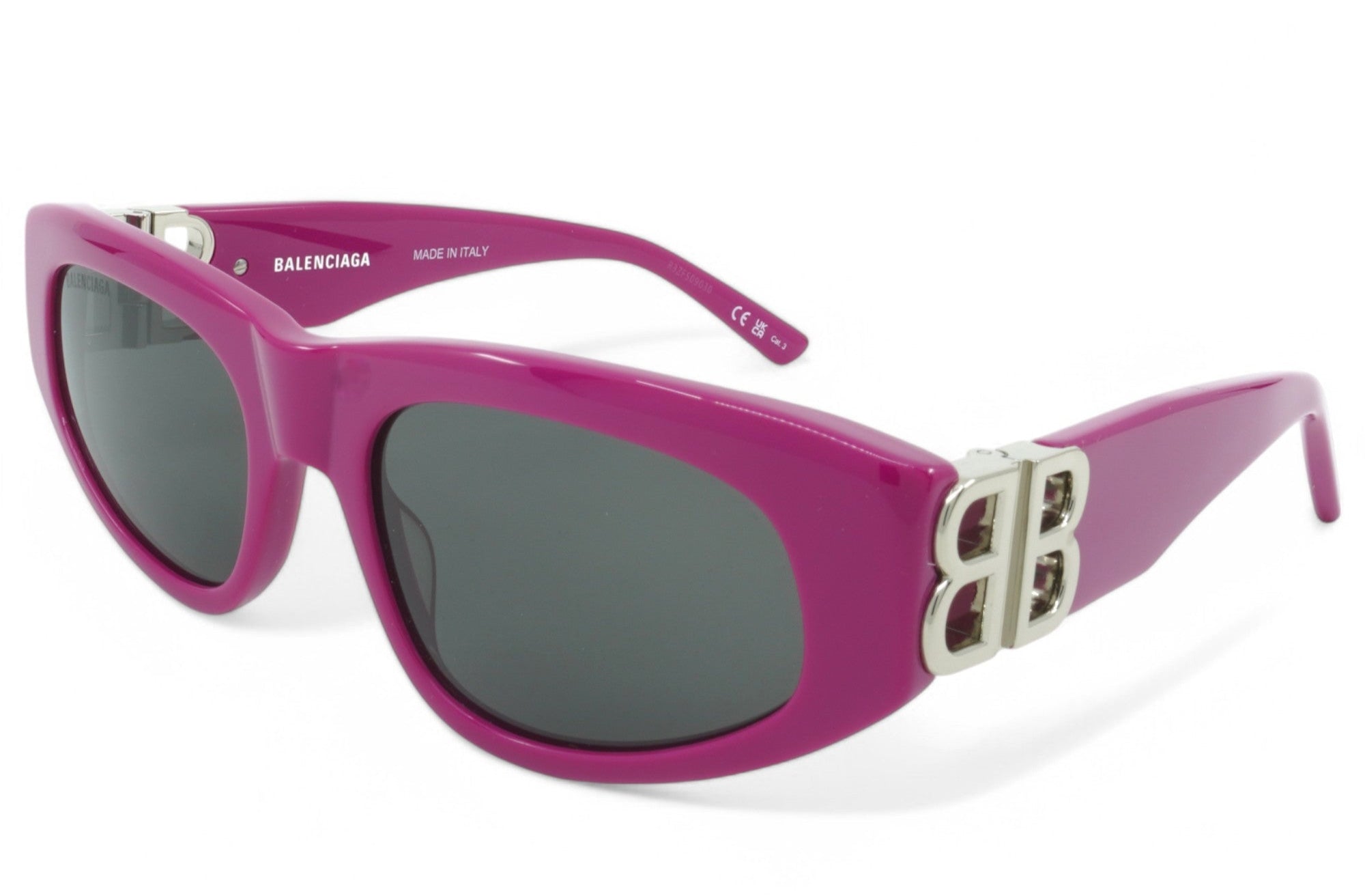 [BB0096S-016] Womens Balenciaga Square Sunglasses - Fuchsia