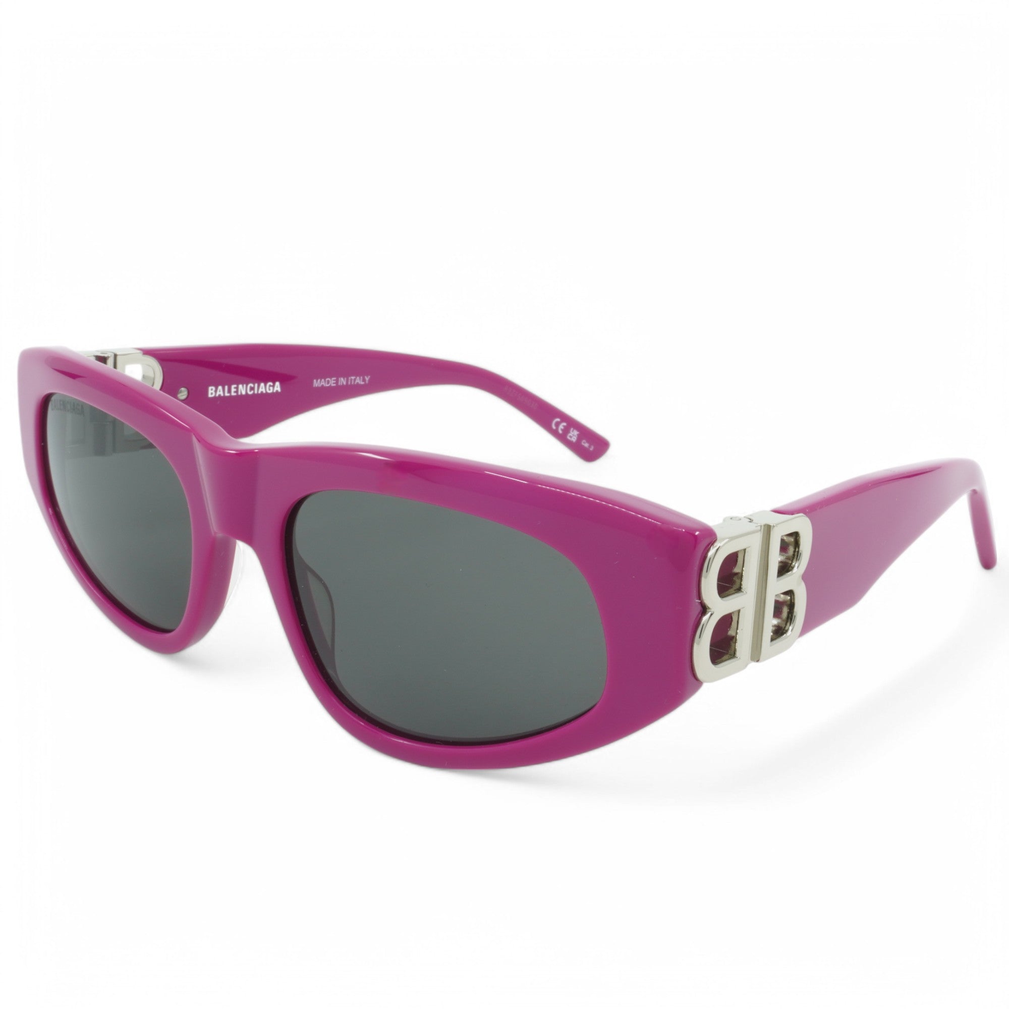 [BB0095S-017] Womens Balenciaga Cat Eye Sunglasses - Fuchsia