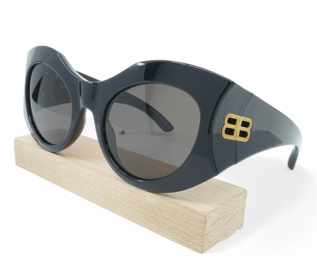 [BB0256S-001] Womens Balenciaga Cat Eye Sunglasses - Black