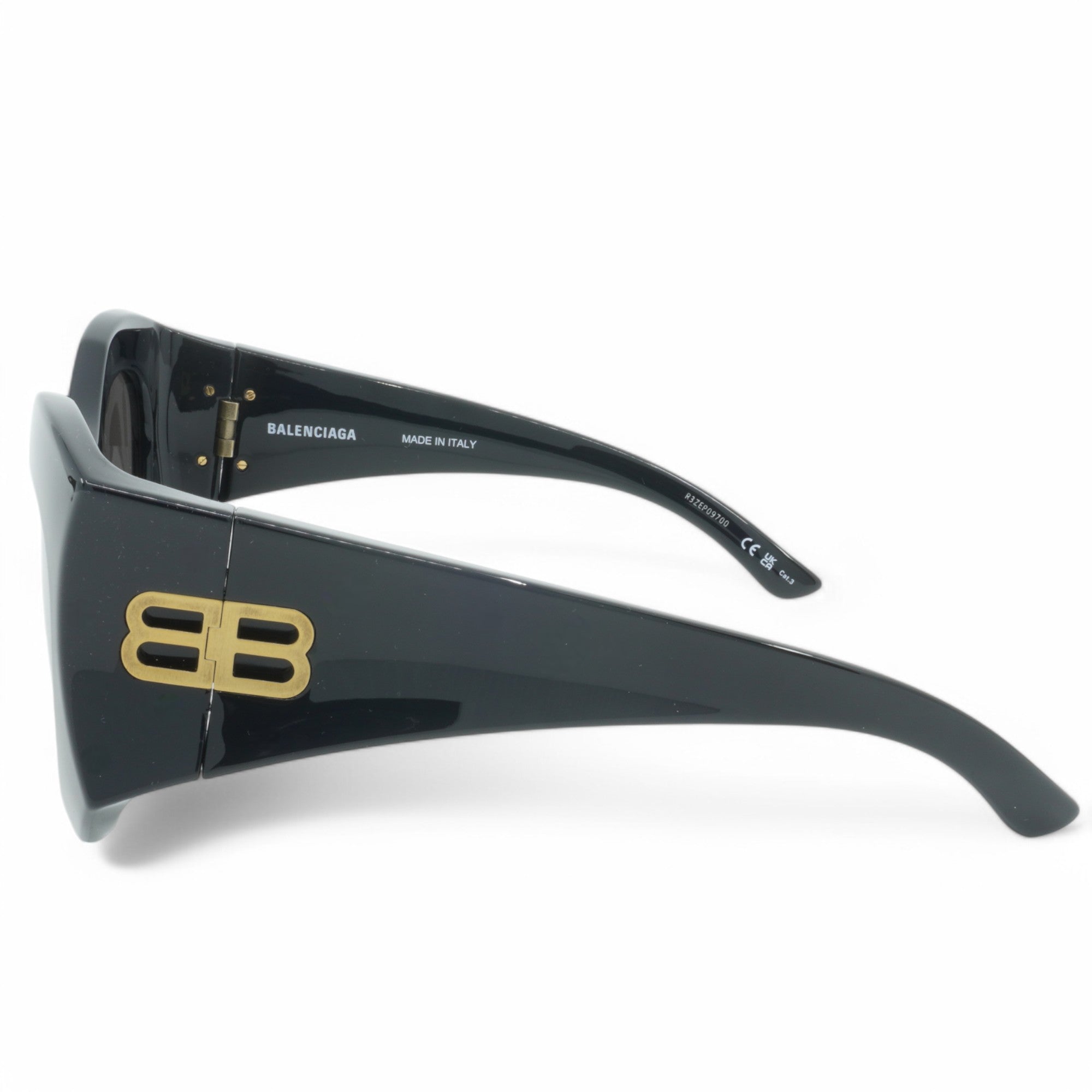 [BB0256S-001] Womens Balenciaga Cat Eye Sunglasses - Black