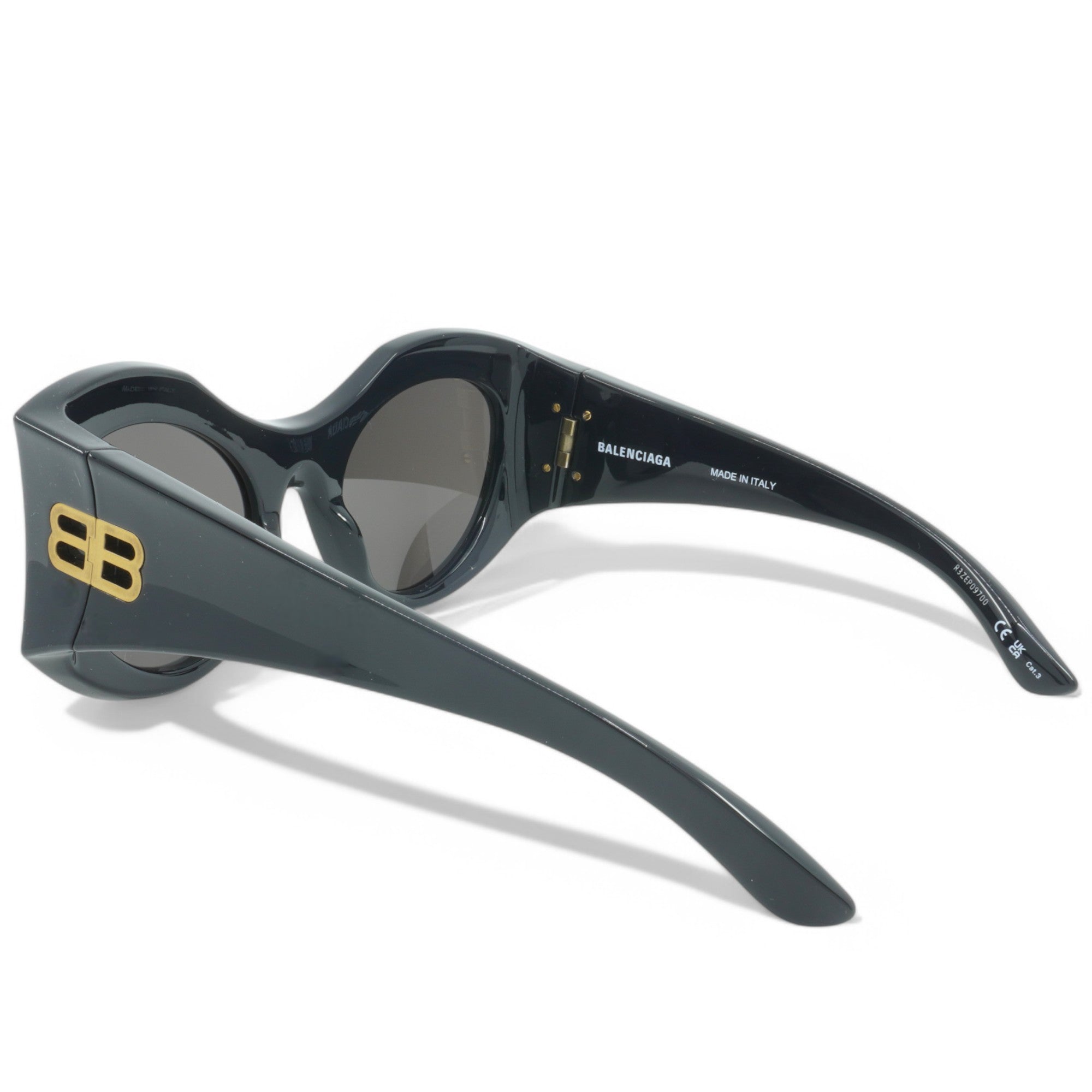 [BB0256S-001] Womens Balenciaga Cat Eye Sunglasses - Black