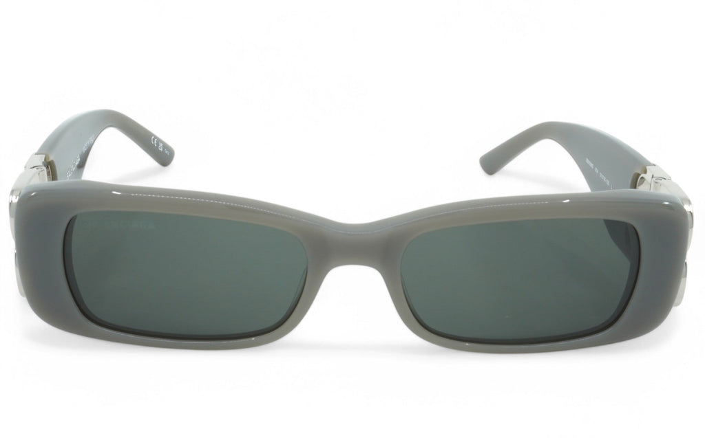 [BB0096S-014] Womens Balenciaga Rectangular Sunglasses - Grey/Silver