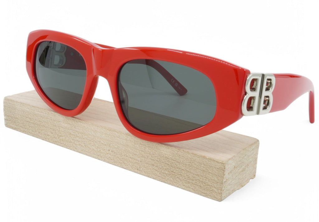 [BB0095S-016] Womens Balenciaga Cat Eye Sunglasses - Red