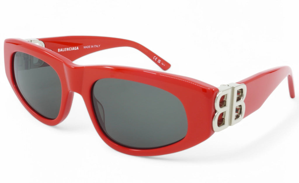 [BB0095S-016] Womens Balenciaga Cat Eye Sunglasses - Red