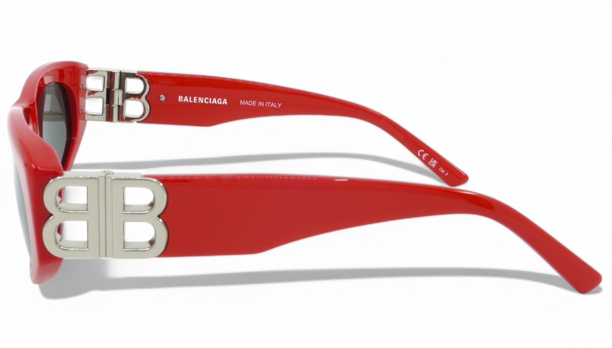 [BB0095S-016] Womens Balenciaga Cat Eye Sunglasses - Red