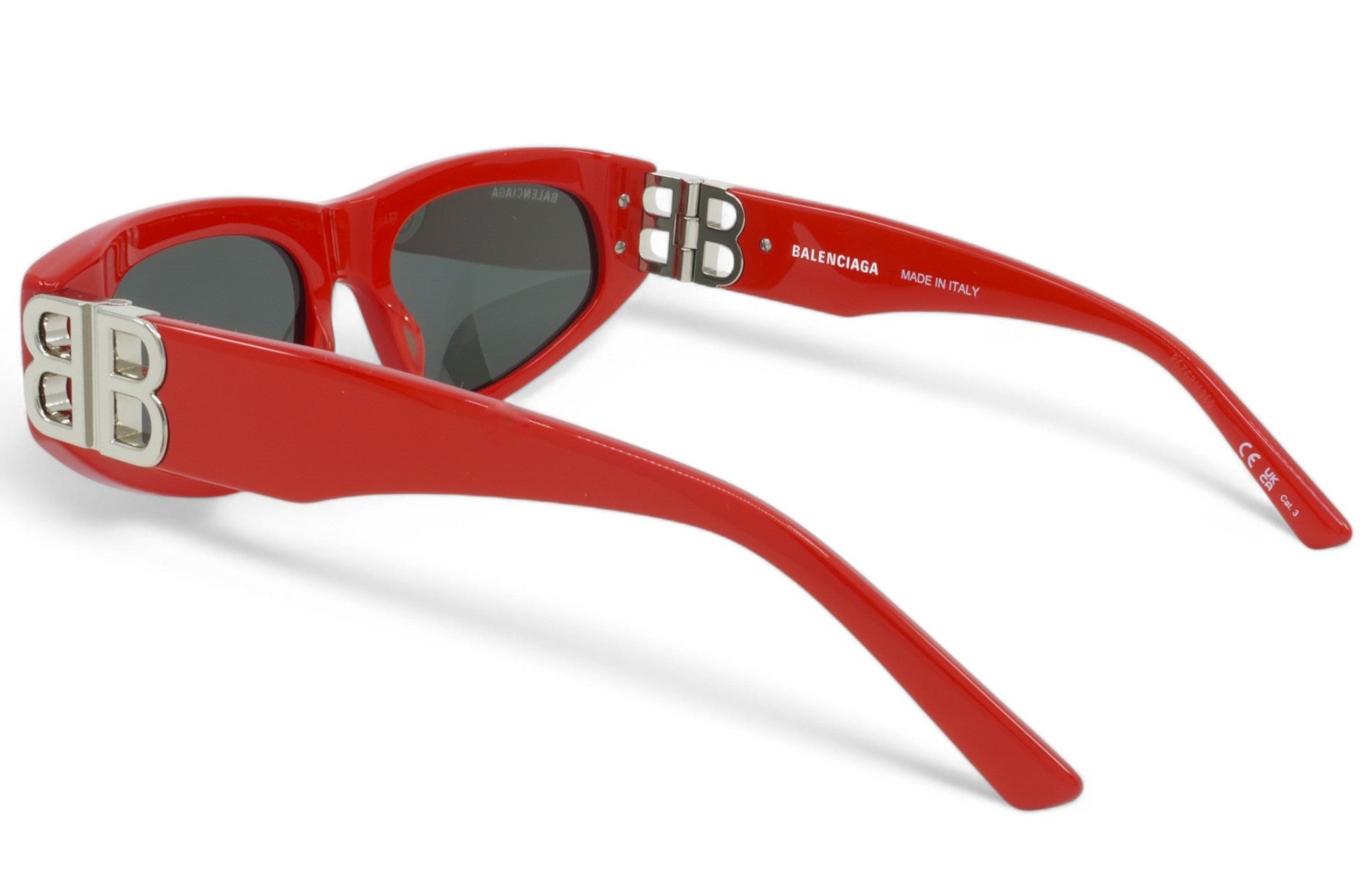 [BB0095S-016] Womens Balenciaga Cat Eye Sunglasses - Red