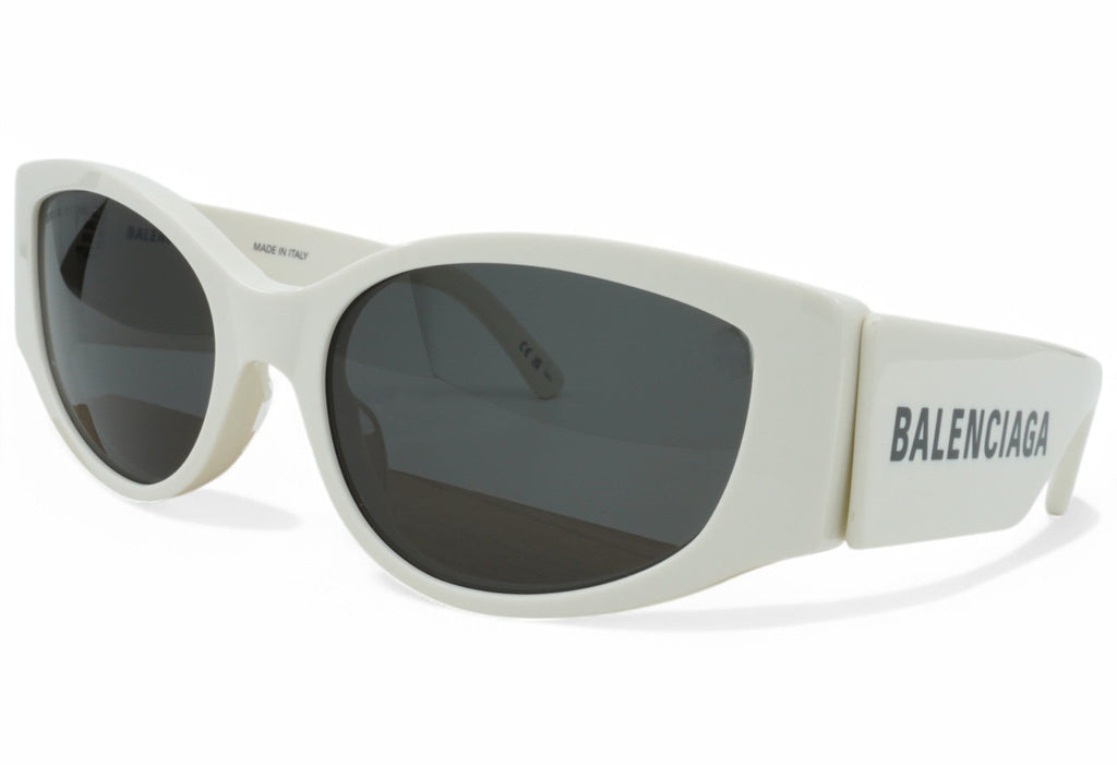 [BB0258S-003] Womens Balenciaga Cat Eye Sunglasses - White