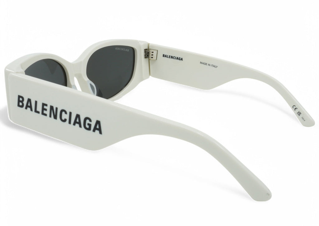[BB0258S-003] Womens Balenciaga Cat Eye Sunglasses - White