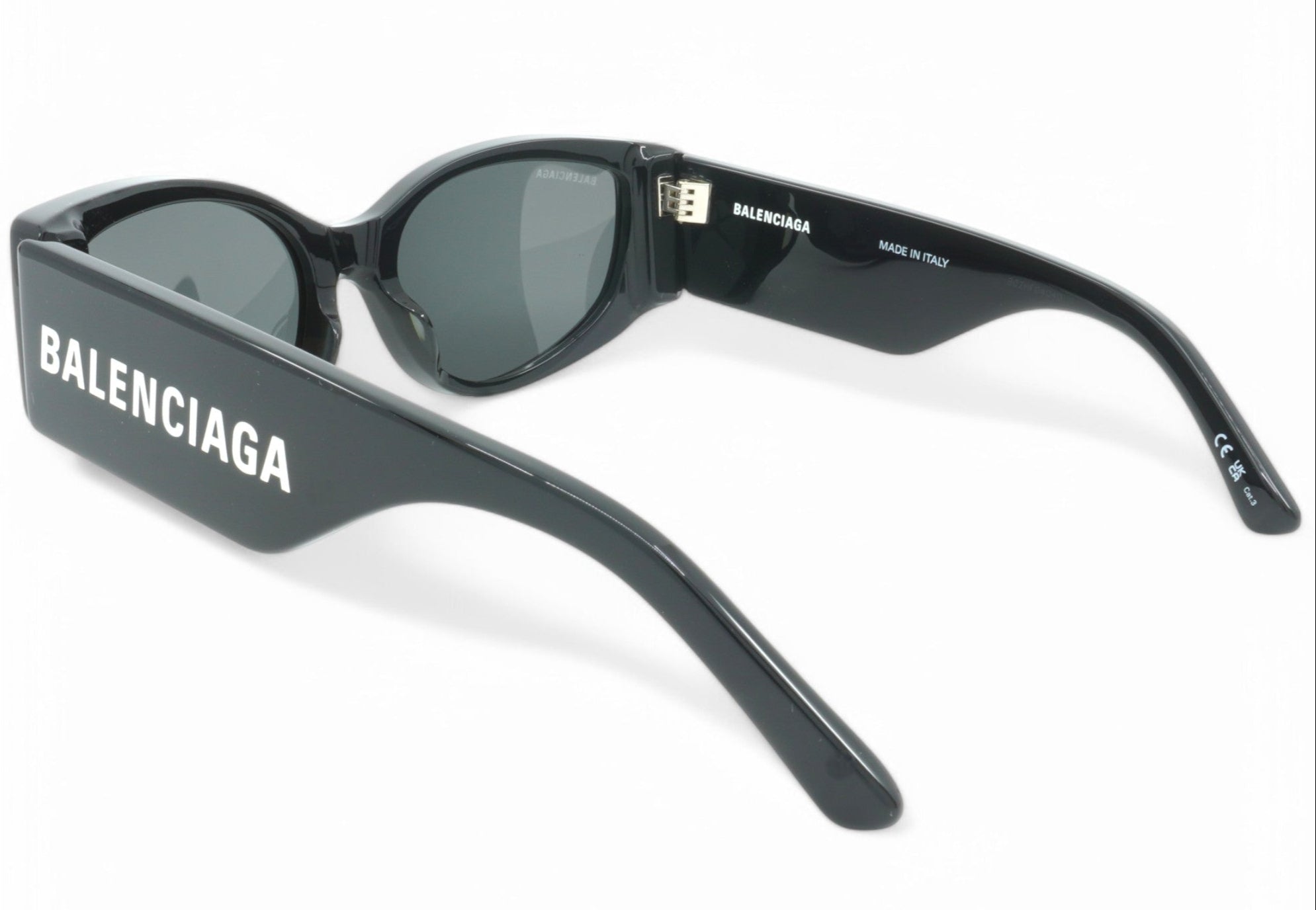 [BB0258S-001] Womens Balenciaga Cat Eye Sunglasses - Black