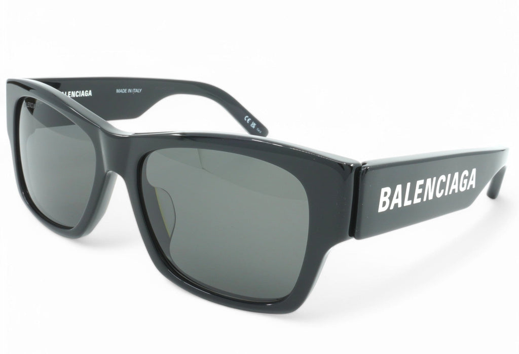 [BB0262SA-001] Unisex Balenciaga Rectangular Sunglasses - Black