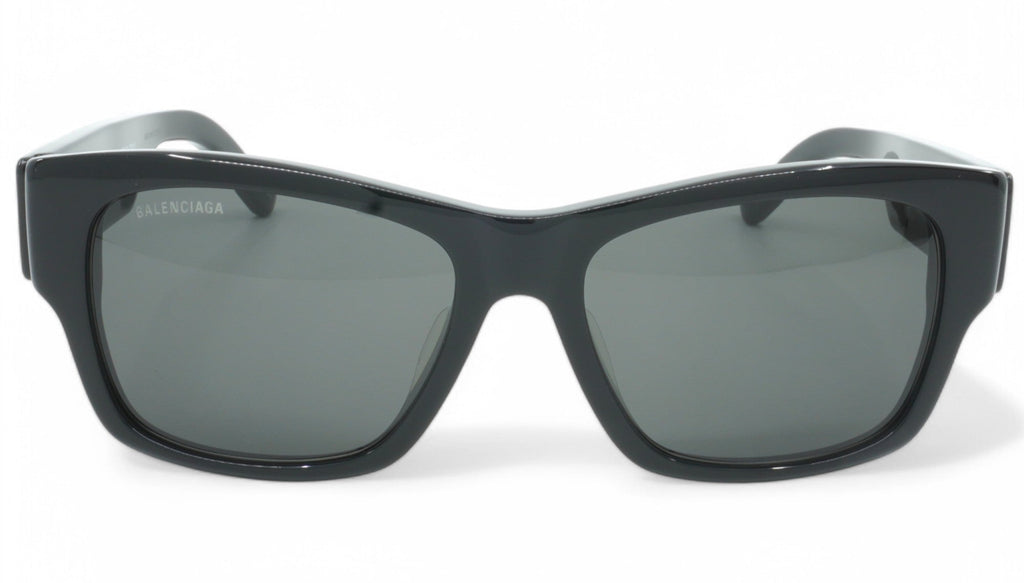 [BB0262SA-001] Unisex Balenciaga Rectangular Sunglasses - Black