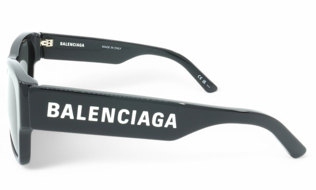 [BB0262SA-001] Unisex Balenciaga Rectangular Sunglasses - Black