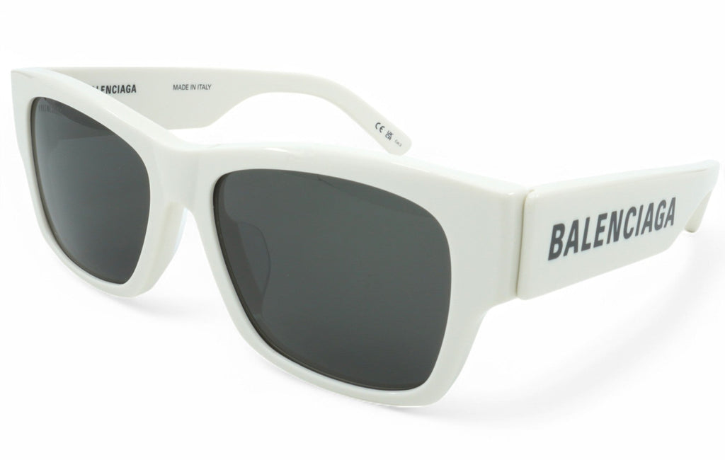 [BB0262SA-003] Unisex Balenciaga Square Sunglasses - White