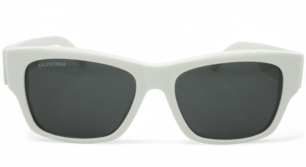 [BB0262SA-003] Unisex Balenciaga Square Sunglasses - White