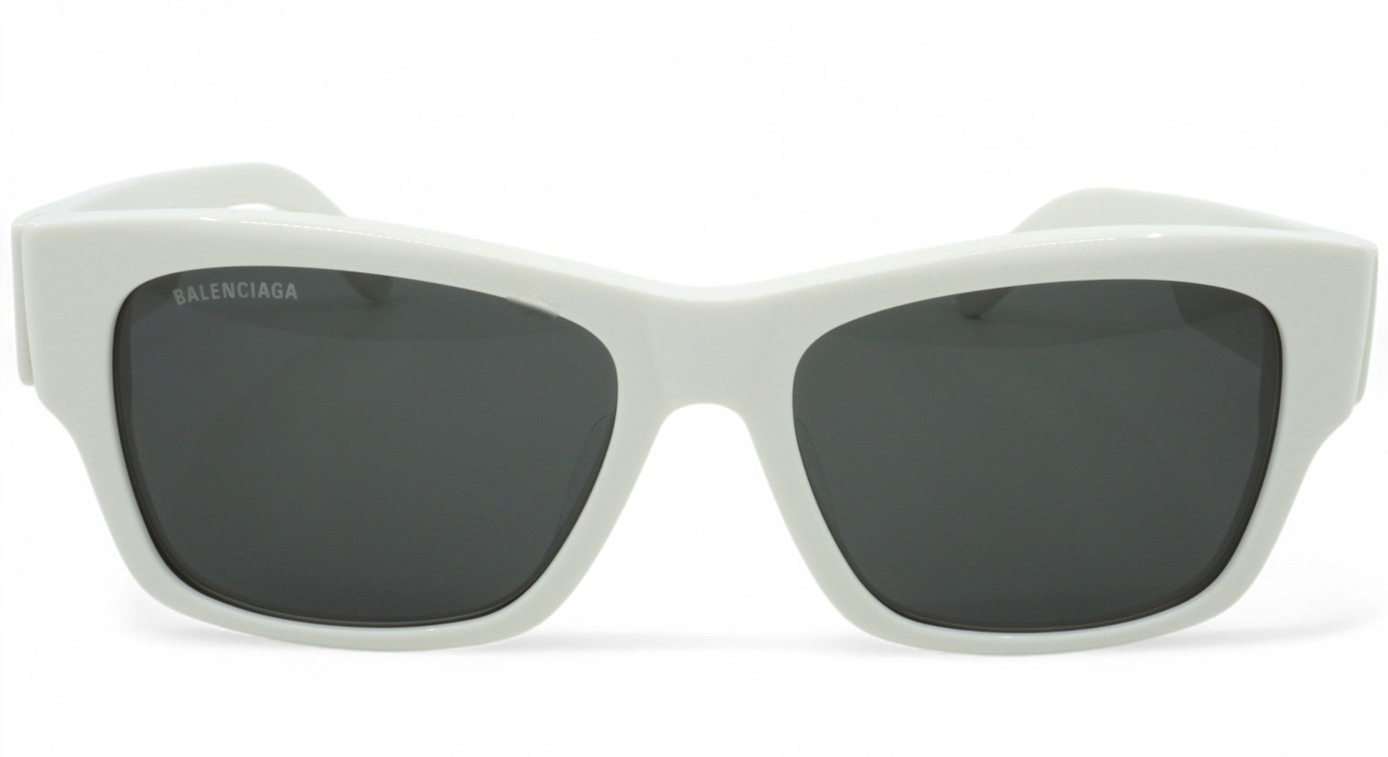 [BB0262SA-003] Unisex Balenciaga Square Sunglasses - White