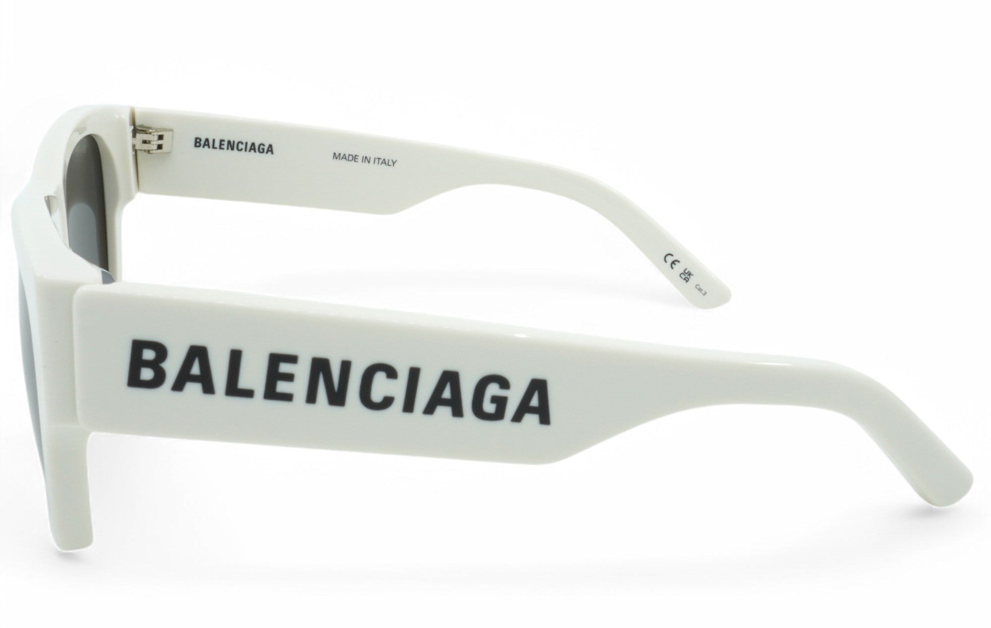 [BB0262SA-003] Unisex Balenciaga Square Sunglasses - White