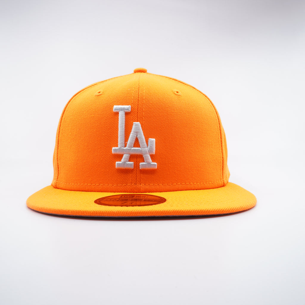 [70699758] Mens New Era MLB LA DODGERS 5950 FITTED - HUNTER FLAME ORANGE GUBS