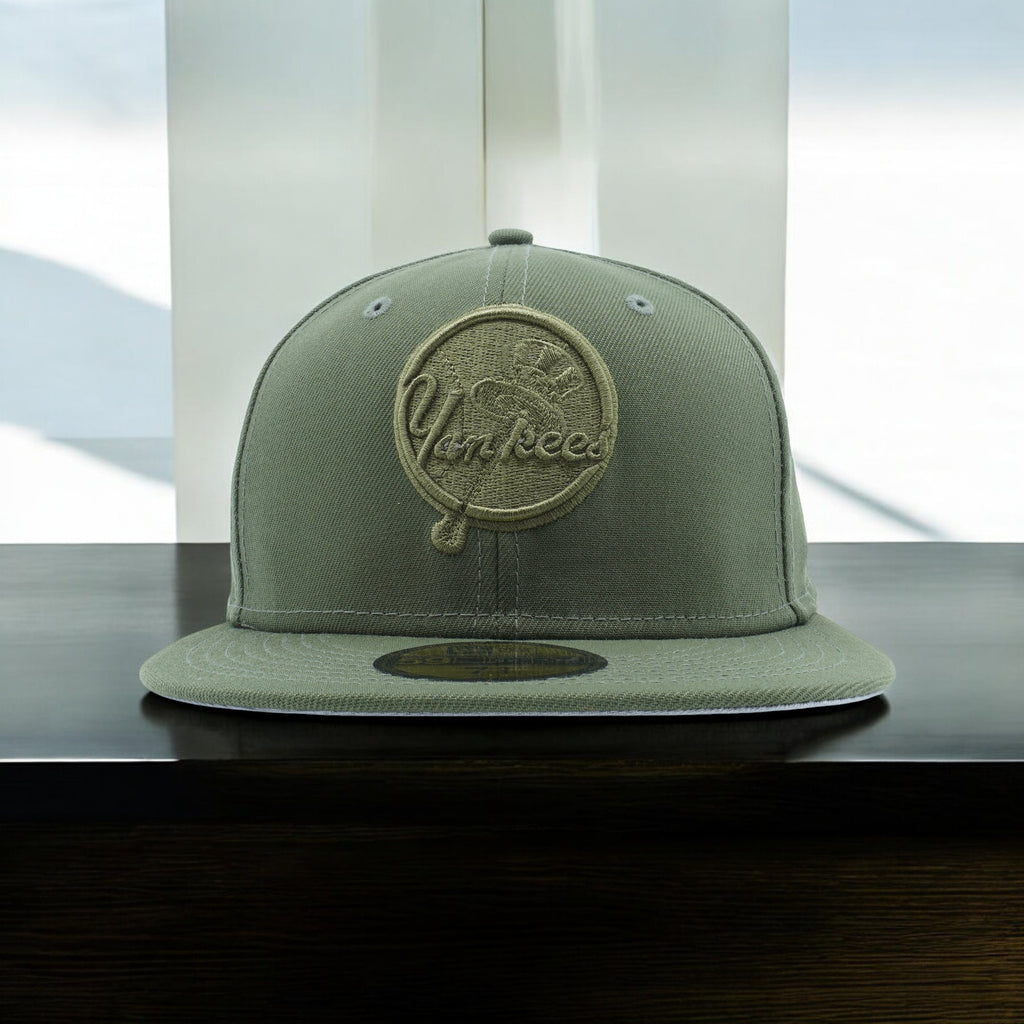 [60165758] Mens New Era MLB NY YANKEES 5950 FITTED 'COLOR PACK' - ARMY GREEN
