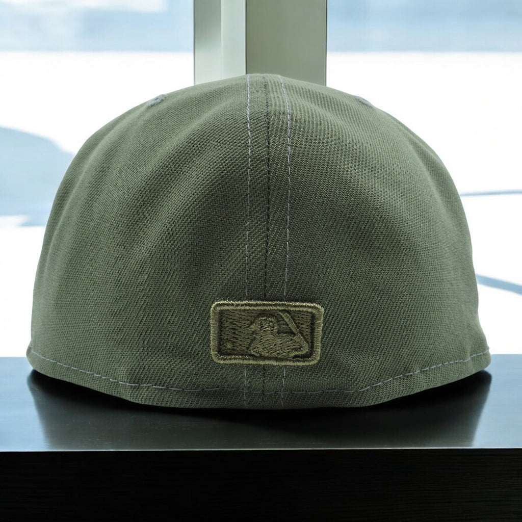 [60165758] Mens New Era MLB NY YANKEES 5950 FITTED 'COLOR PACK' - ARMY GREEN