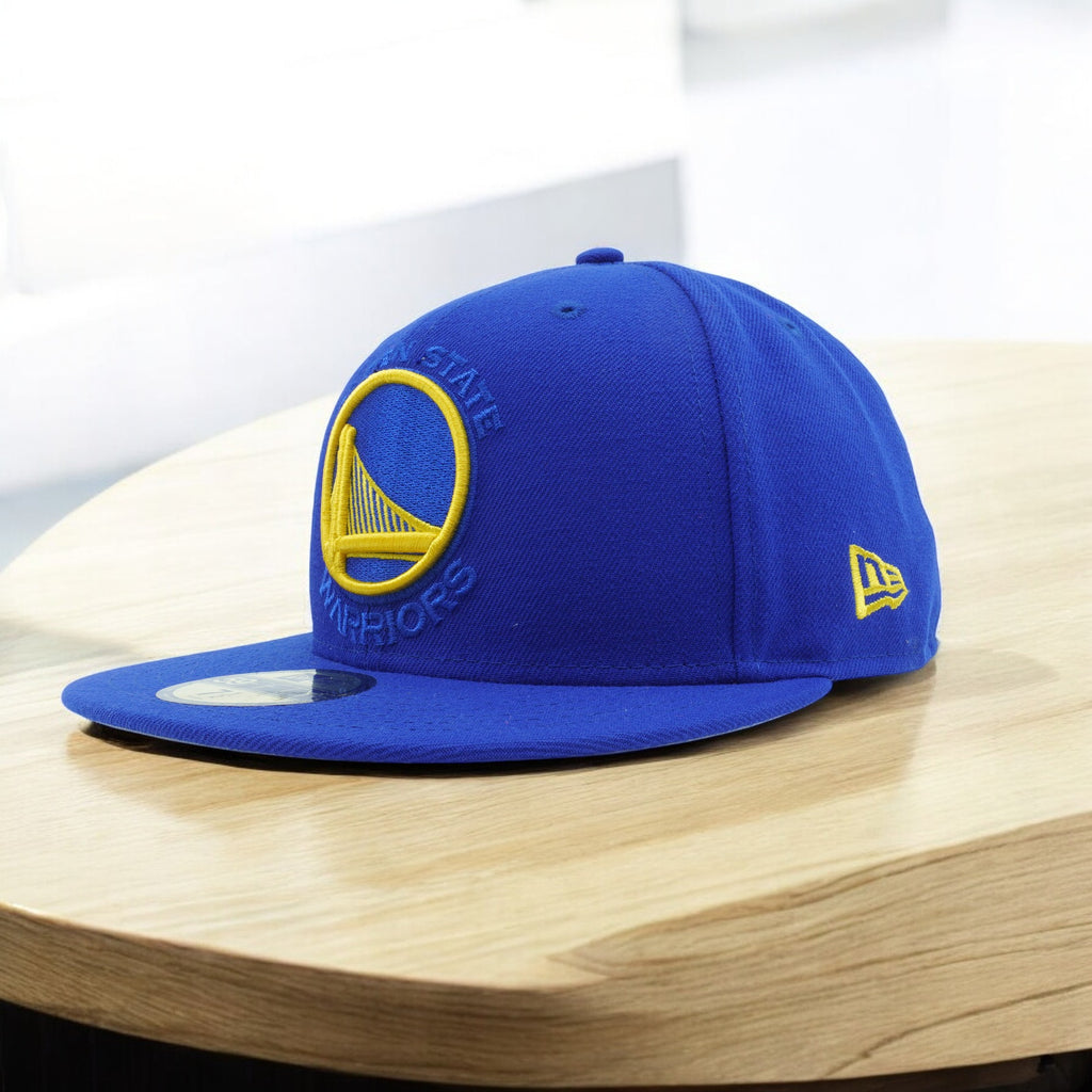 [80481461] Mens New Era NBA Golden State Warriors Logo Popped 59Fifty Fitted