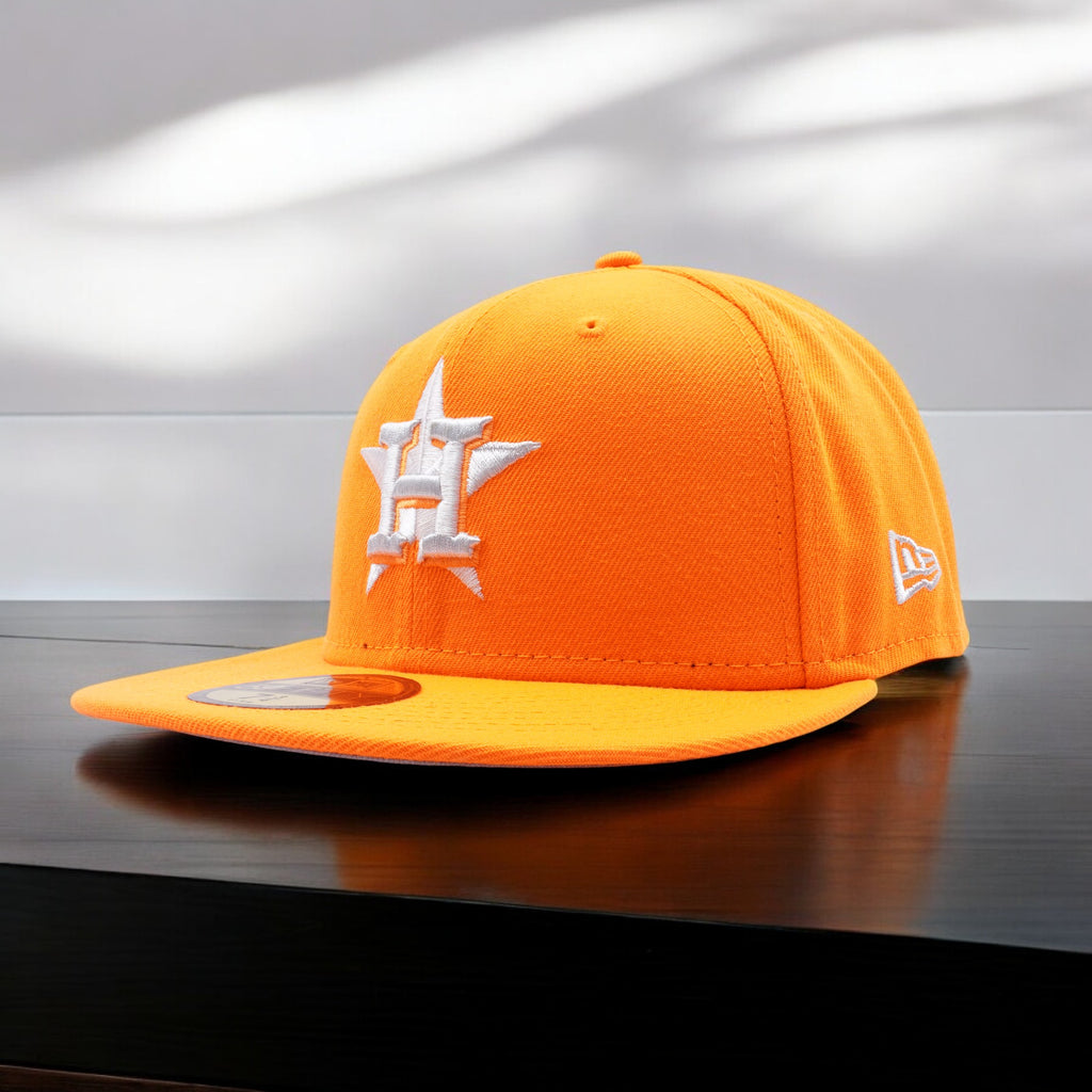 [70699756] Mens New Era MLB HOUSTON ASTROS 5950 FITTED-HUNTER FLAME ORANGE GUBS