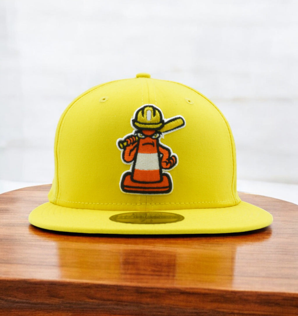 [60071486] Mens New Era MiLB CHARLOTTE KNIGHTS TRAFFIC CONES 5950 FITTED THEME