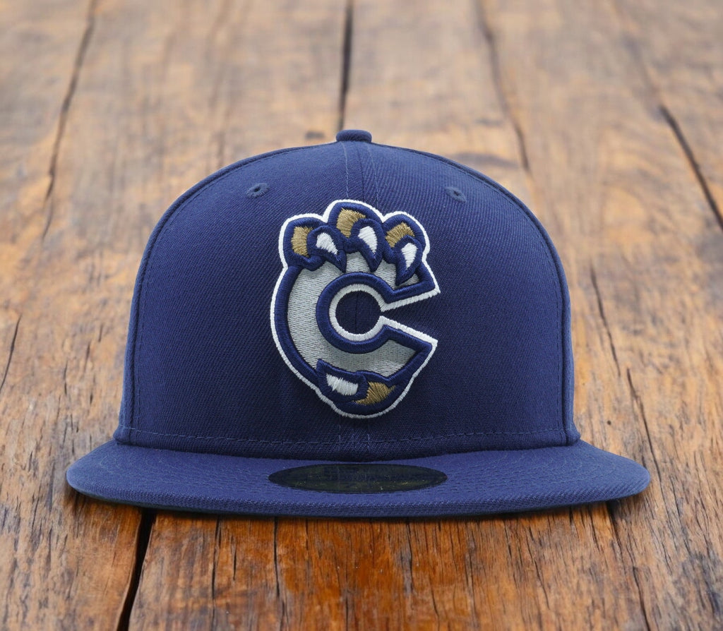 [12745646] Mens New Era MiLB NOCO OWLZ 5950 FITTED SILVER C-CLAW - NAVY