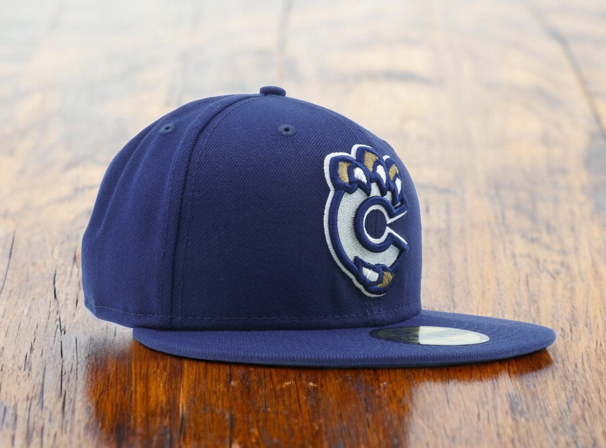 [12745646] Mens New Era MiLB NOCO OWLZ 5950 FITTED SILVER C-CLAW - NAVY