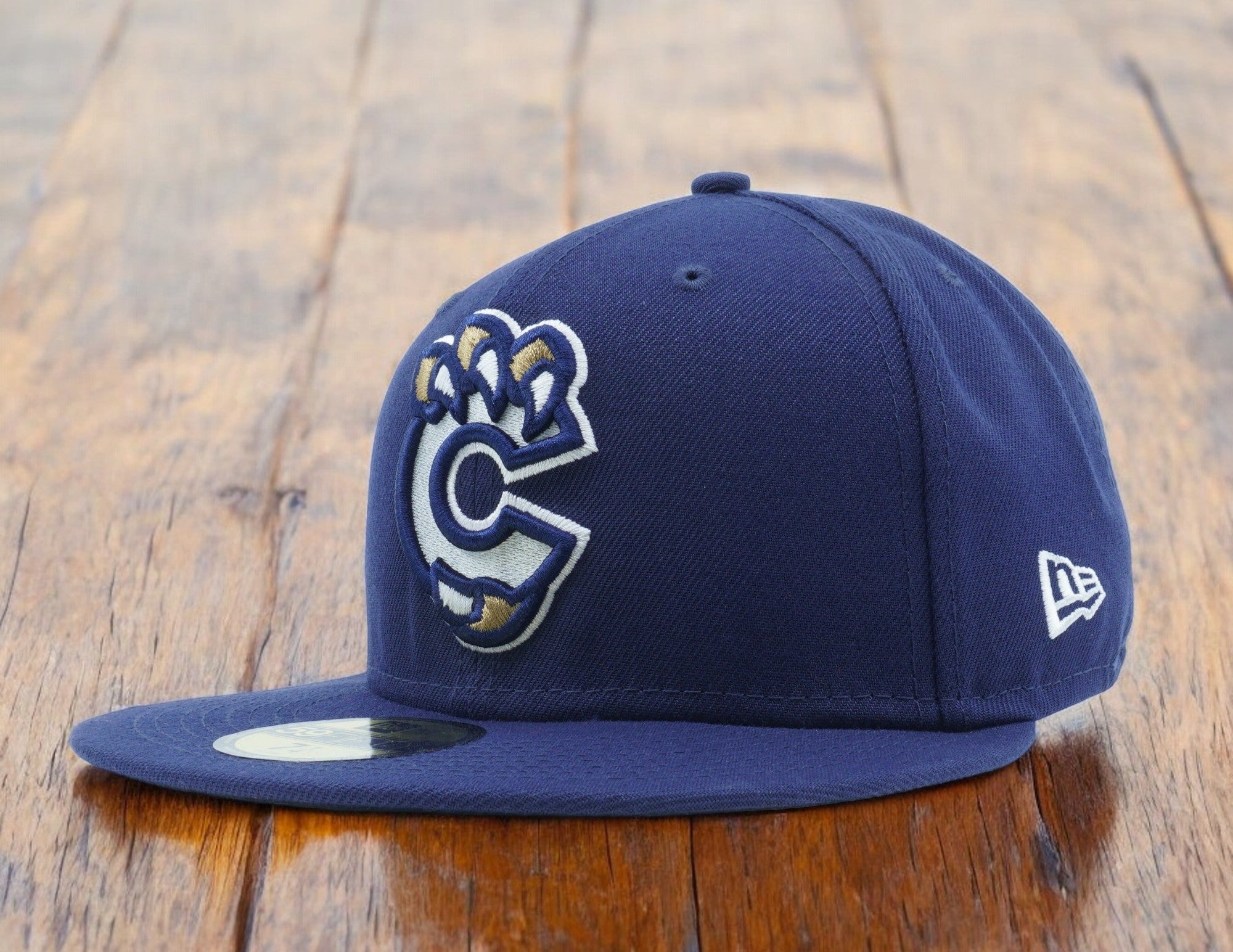 [12745646] Mens New Era MiLB NOCO OWLZ 5950 FITTED SILVER C-CLAW - NAVY