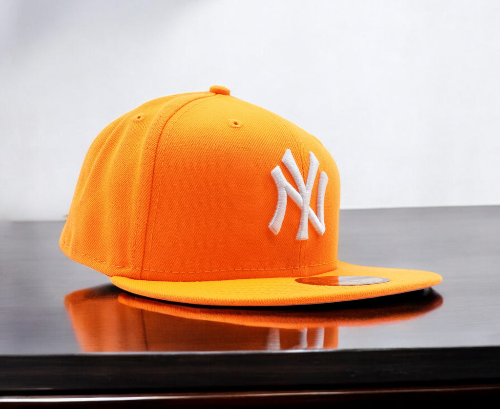 [70214439] Mens New Era MLB NY YANKEES 5950 FITTED - HUNTER FLAME ORANGE GUBS