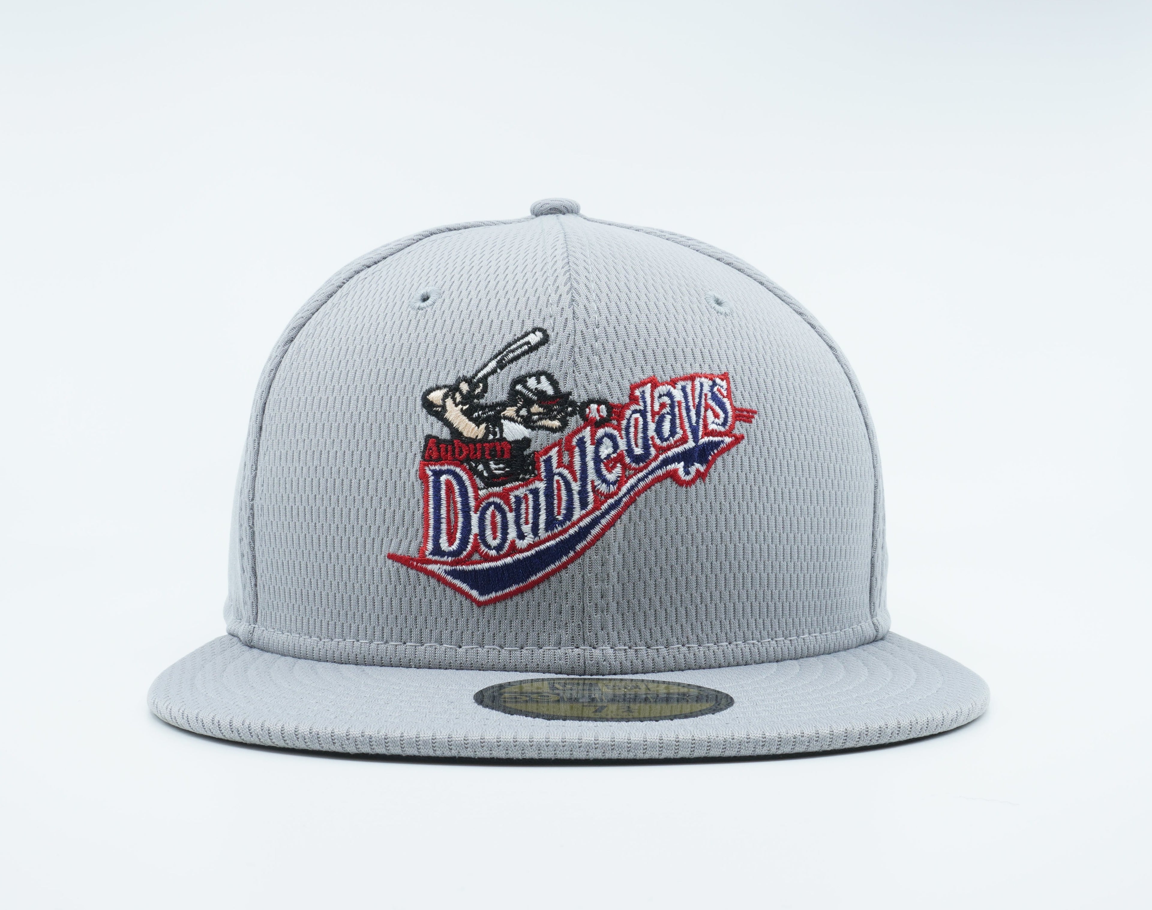 [12346686] Mens New Era MiLB AUBURN DOUBLEDAYS 5950 FITTED BATTING PRACTICE-GRAY