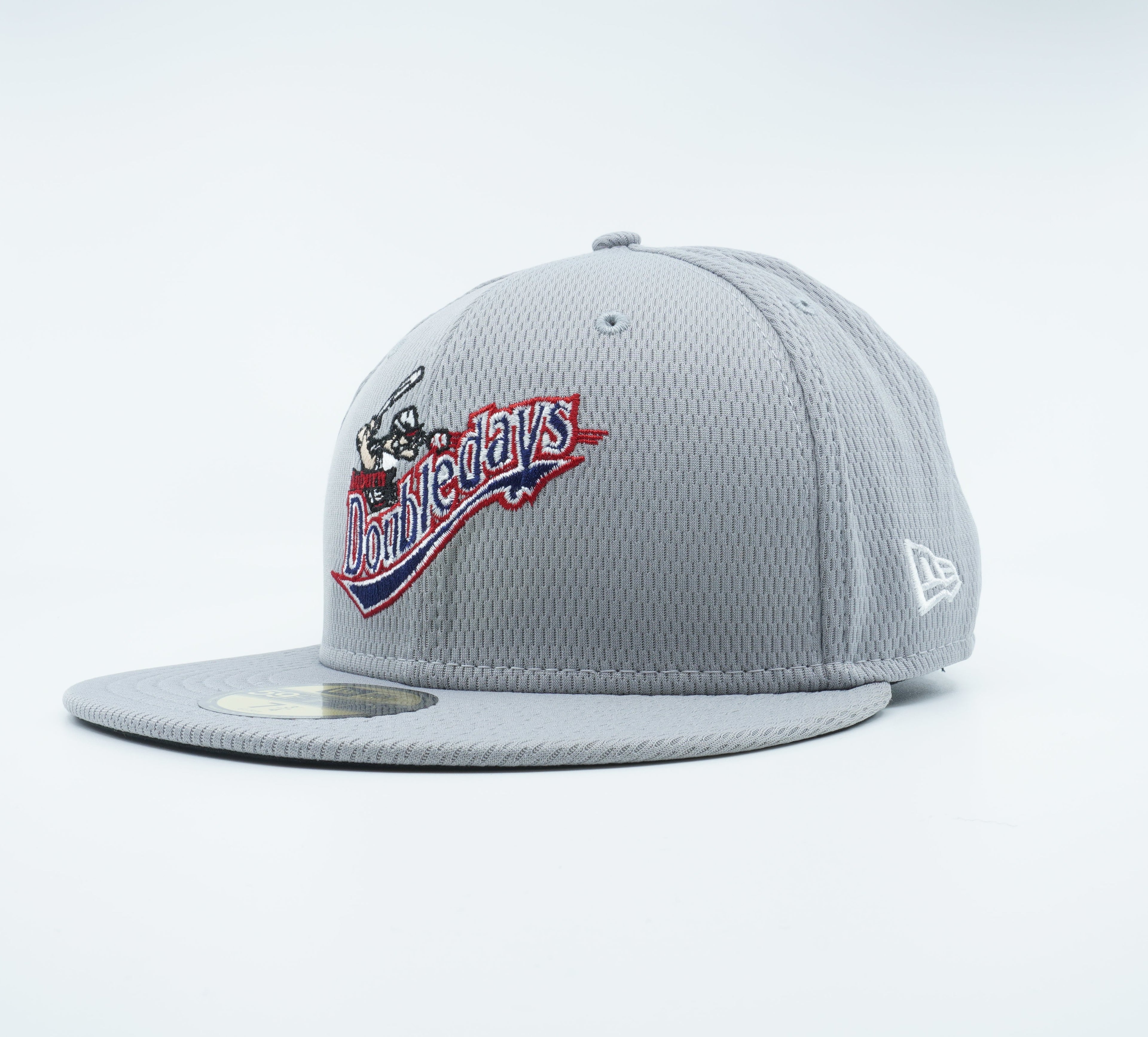 [12346686] Mens New Era MiLB AUBURN DOUBLEDAYS 5950 FITTED BATTING PRACTICE-GRAY