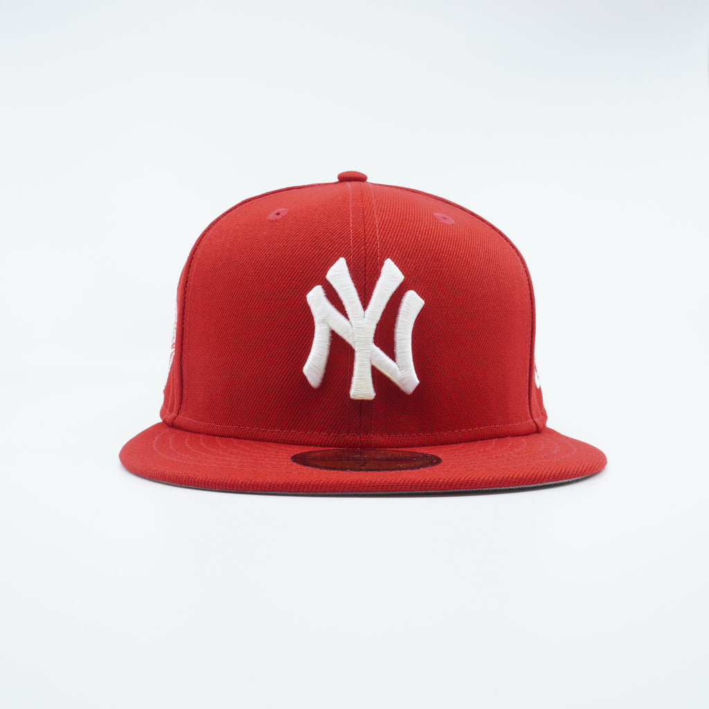[60291331] Mens New Era MLB NY YANKEES 5950 FITTED 'SIDE PACTH WORLD SERIES'-RED