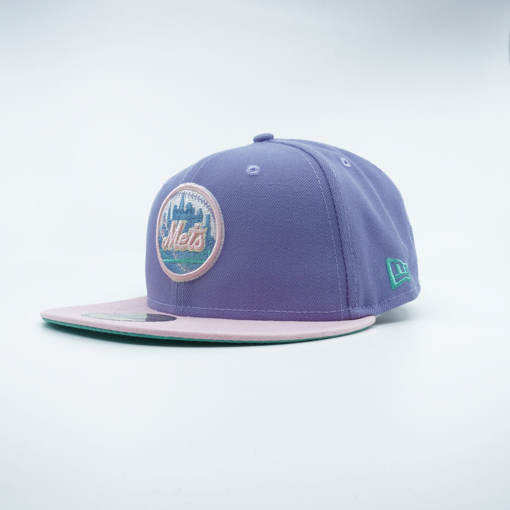 [70693961] Mens New Era MLB NY METS 5950 FITTED 'WORLD SERIES 69 LAV PINK'