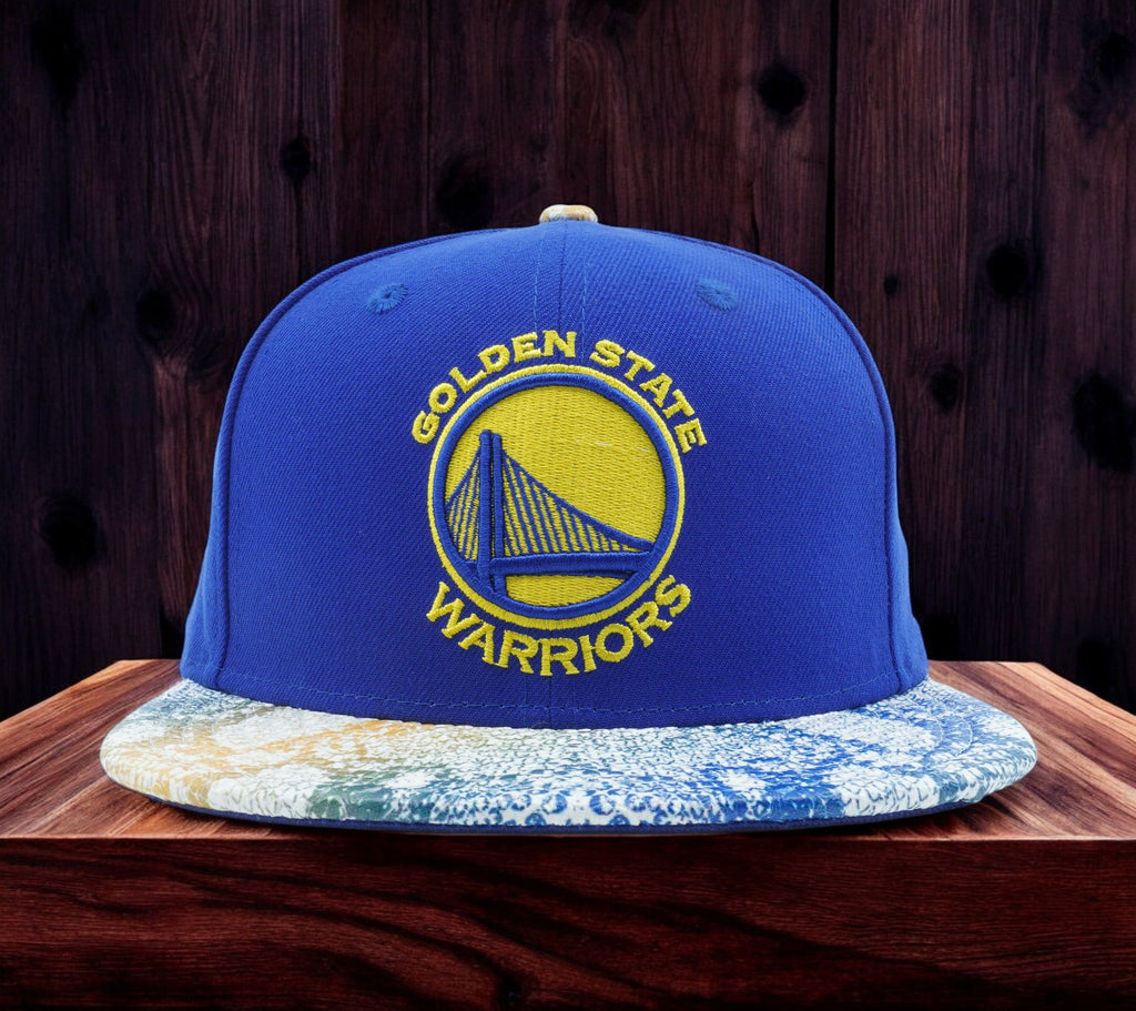 [10669544] Mens New Era NBA GS WARRIORS 950 SNAPBACK VISOR CRAZE  - BLUE