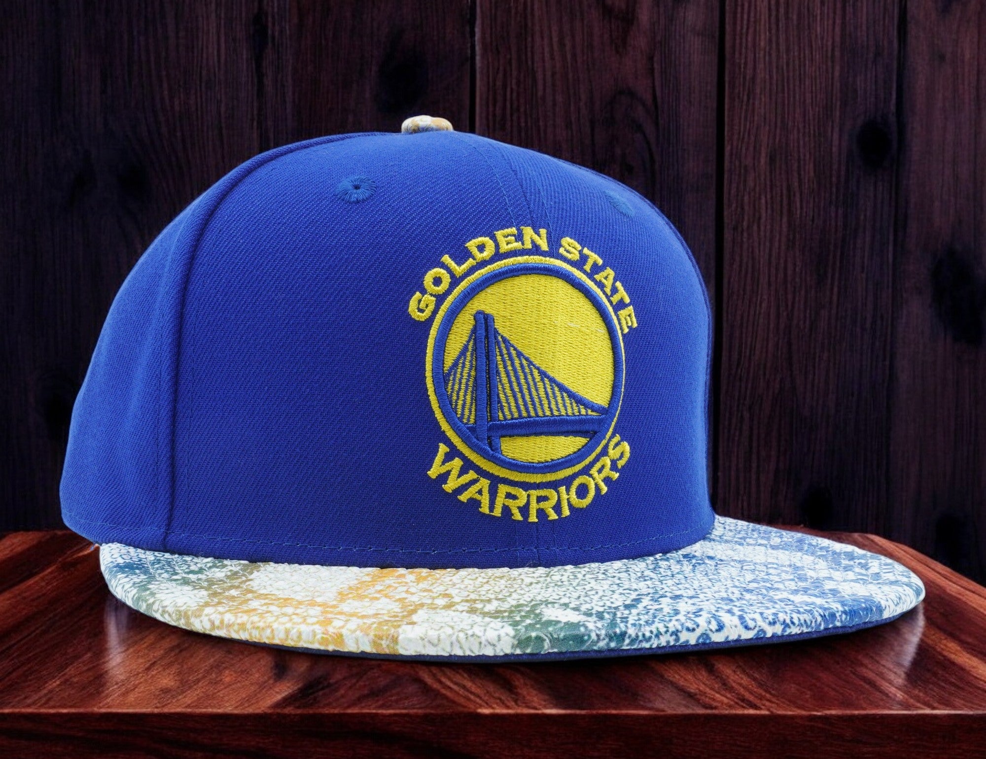 [10669544] Mens New Era NBA GS WARRIORS 950 SNAPBACK VISOR CRAZE  - BLUE