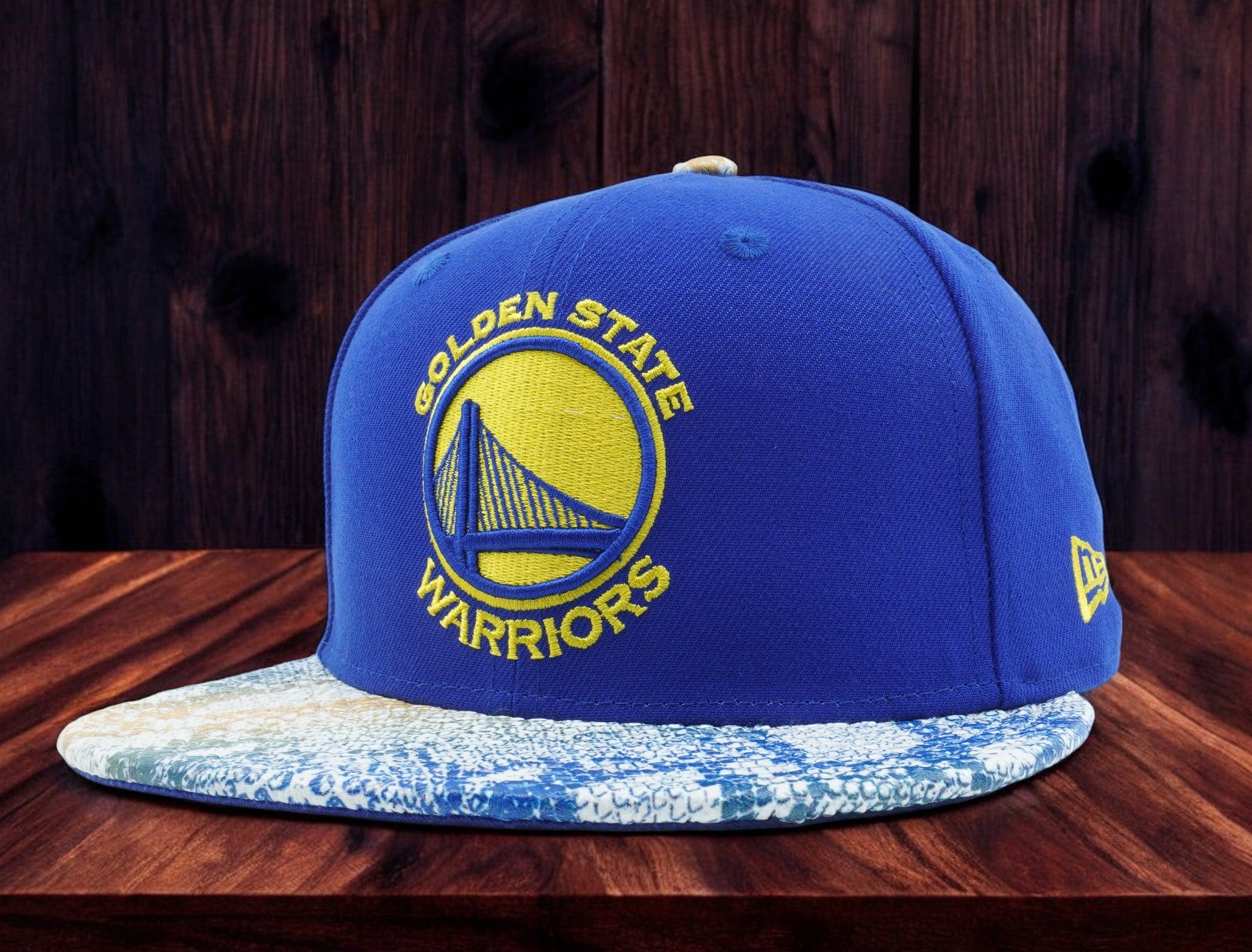 [10669544] Mens New Era NBA GS WARRIORS 950 SNAPBACK VISOR CRAZE  - BLUE