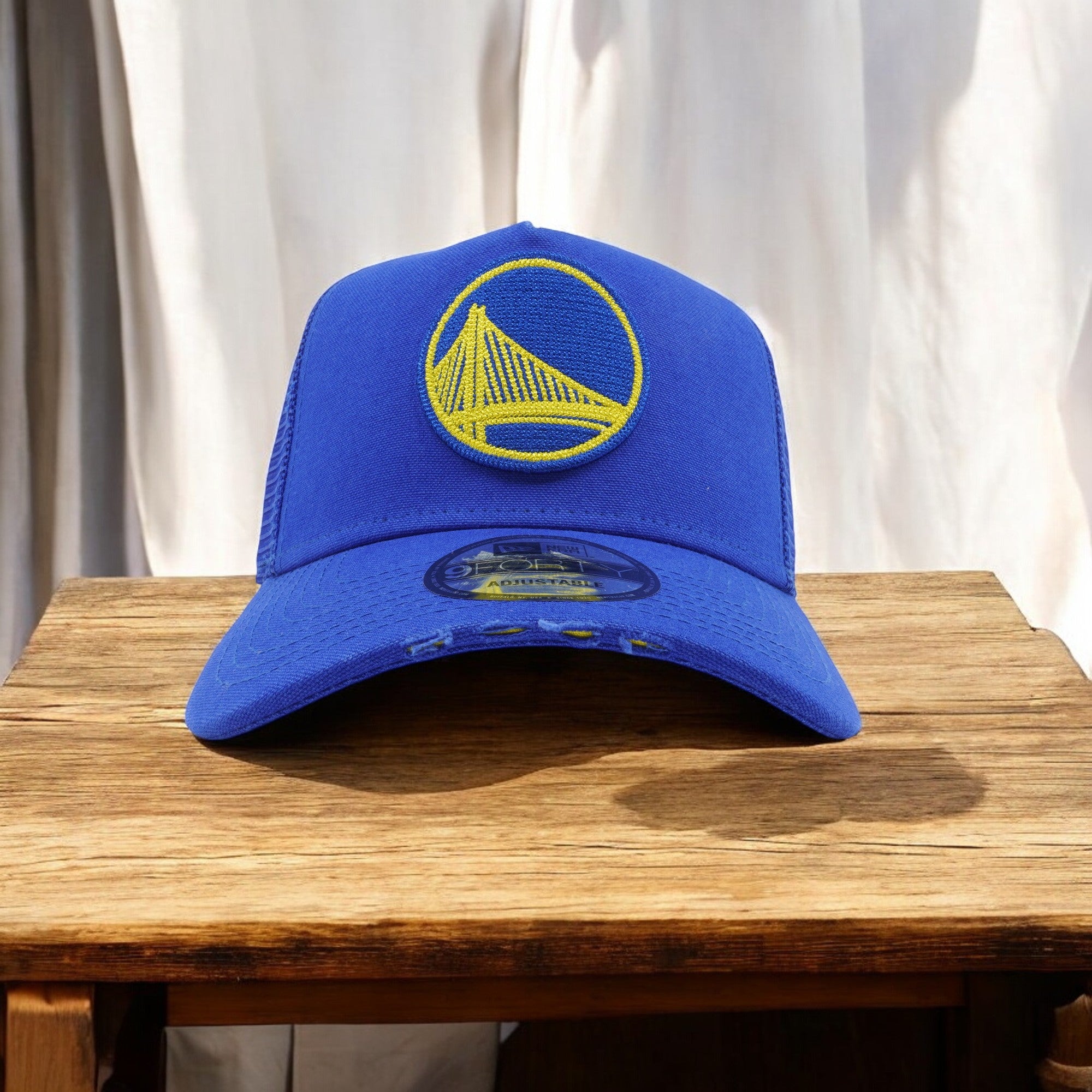 [IT-0631031] Mens New Era NBA GS WARRIORS 940 SNAPBACK TRUCKER TORN  - BLUE