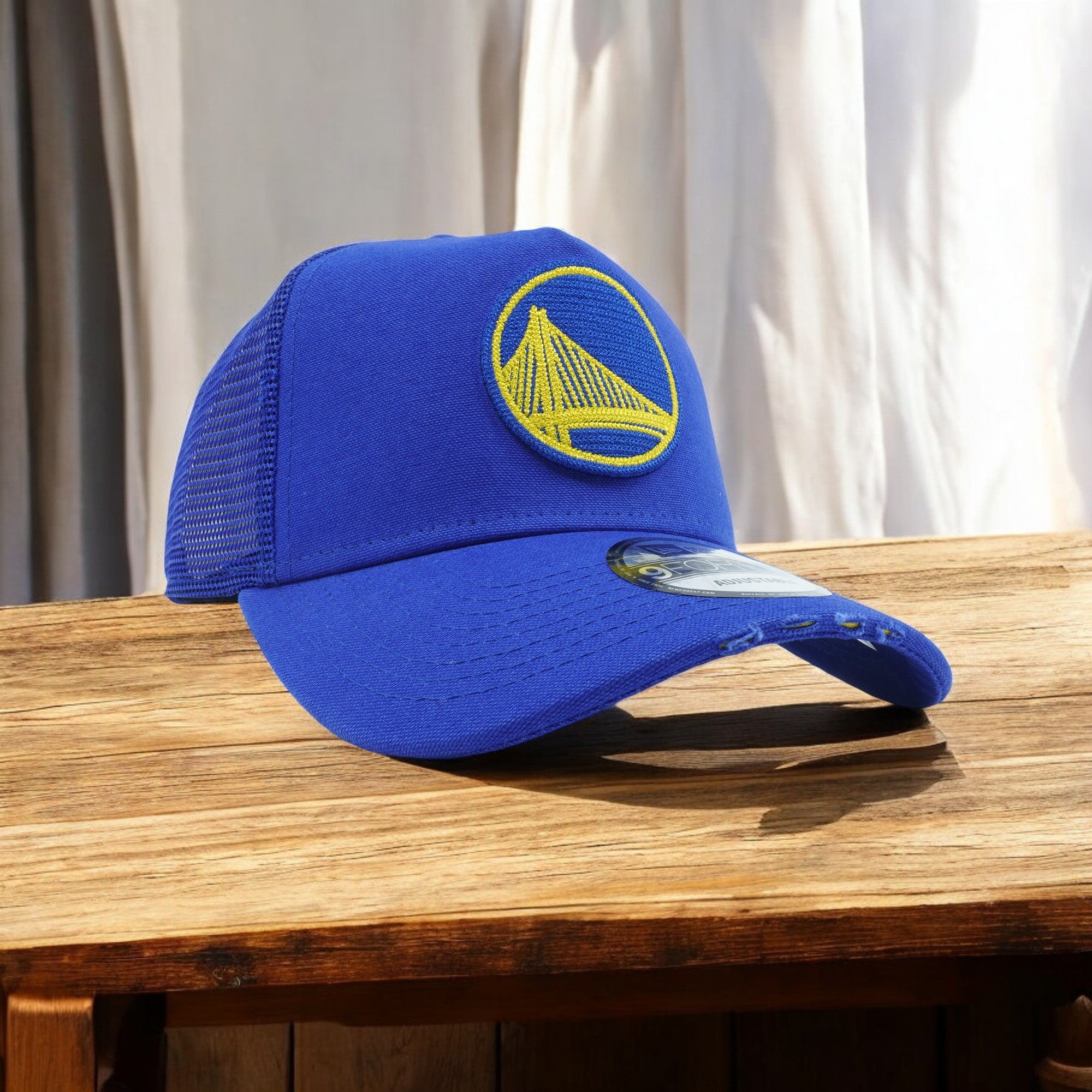 [IT-0631031] Mens New Era NBA GS WARRIORS 940 SNAPBACK TRUCKER TORN  - BLUE