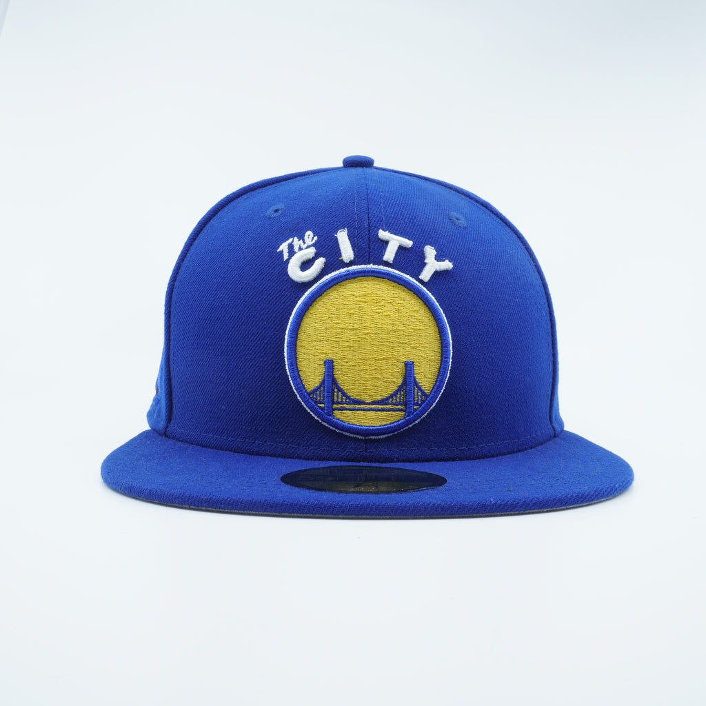 [80294944] Mens New Era NBA GOLDEN STATE WARRIORS FRESH SIDE 5950 FITTED - BLUE